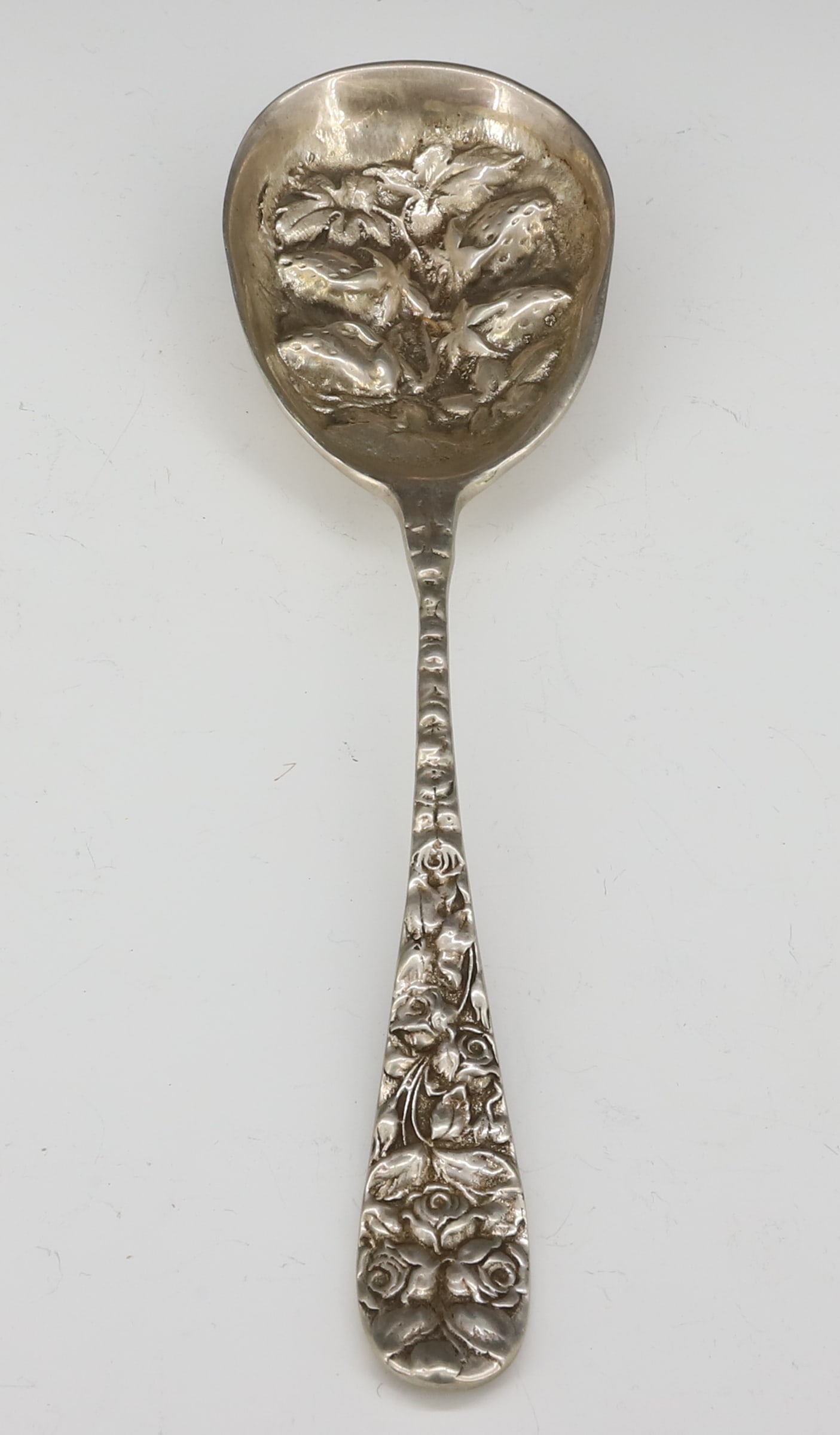 STERLING SILVER BERRY SPOON (1 of 2)