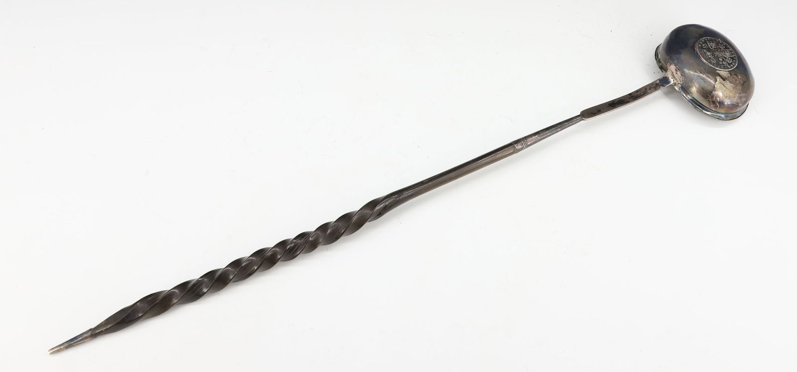 GEORGIAN SILVER BRANDY LADLE - 3