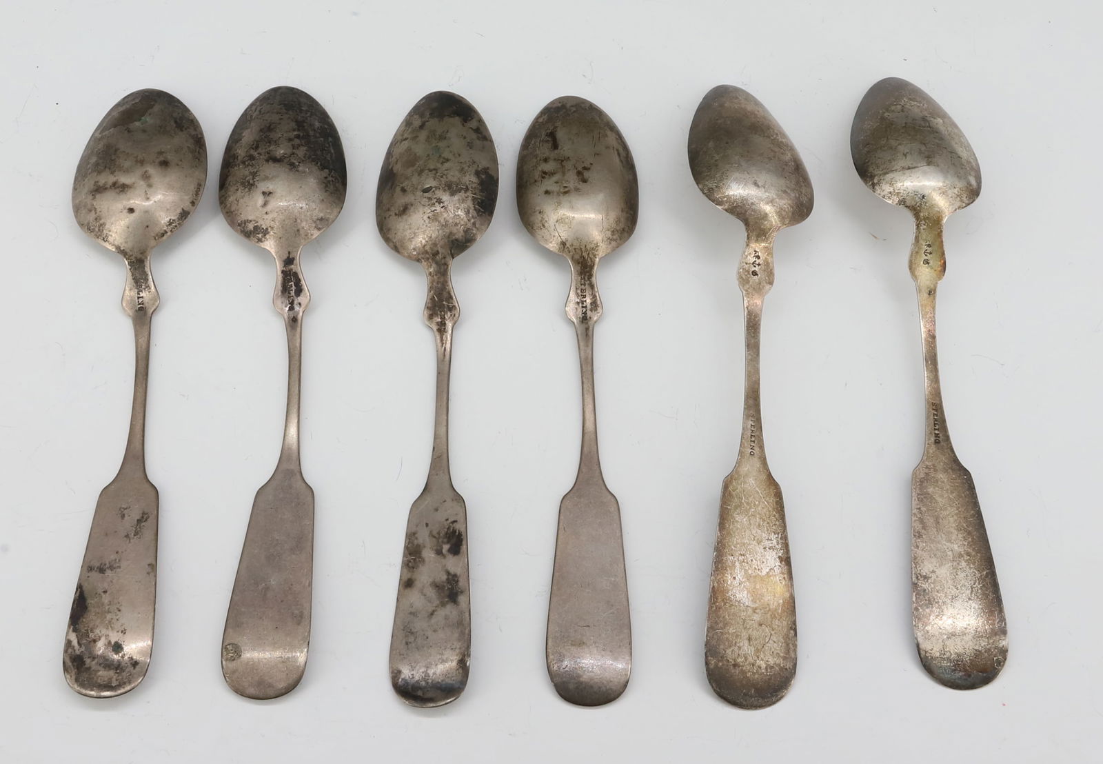 (6) STERLING SILVER TEASPOONS - 2