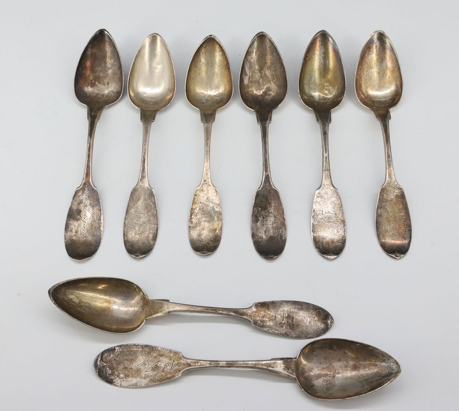 (8) AMERICAN COIN SILVER TEASPOONS (1 of 4)