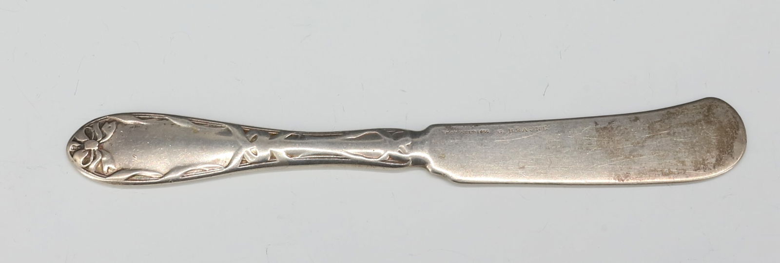 COIN SILVER FLAT HANDLE KNIFE - 2