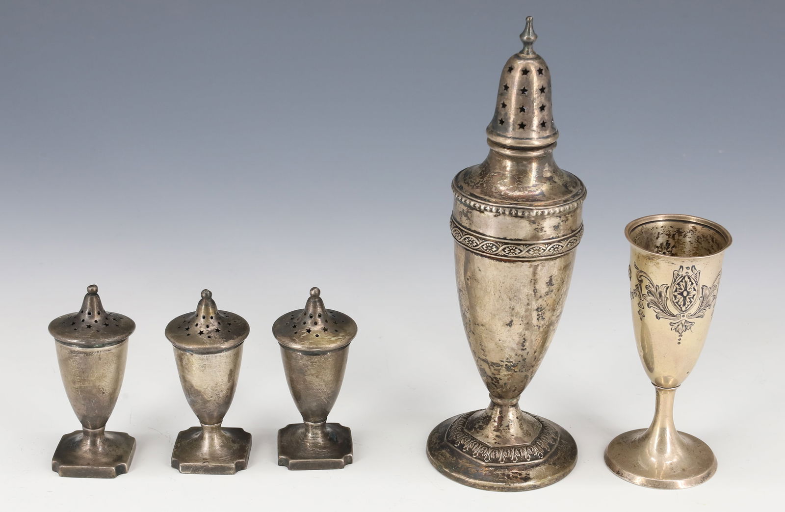 (5) STERLING SILVER SHAKERS/CORDIAL GLASS (1 of 4)