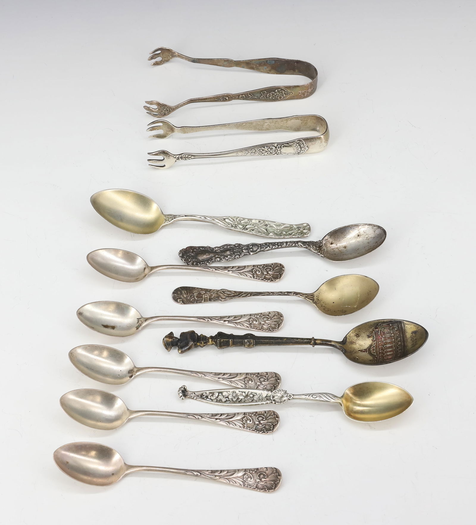 (12) STERLING SILVER DEMITASSE SPOON LOT (1 of 3)