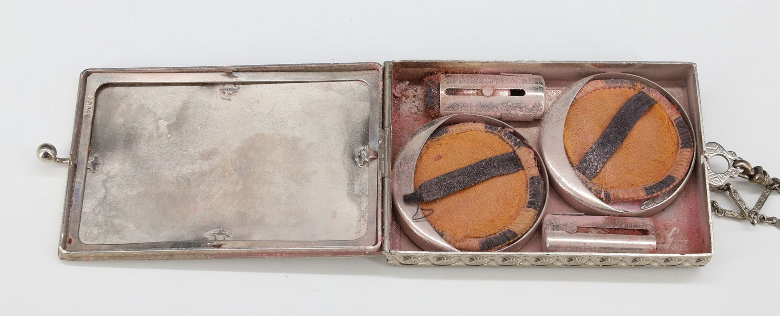 (3) ART DECO MESH PURSES/COMPACT - 3