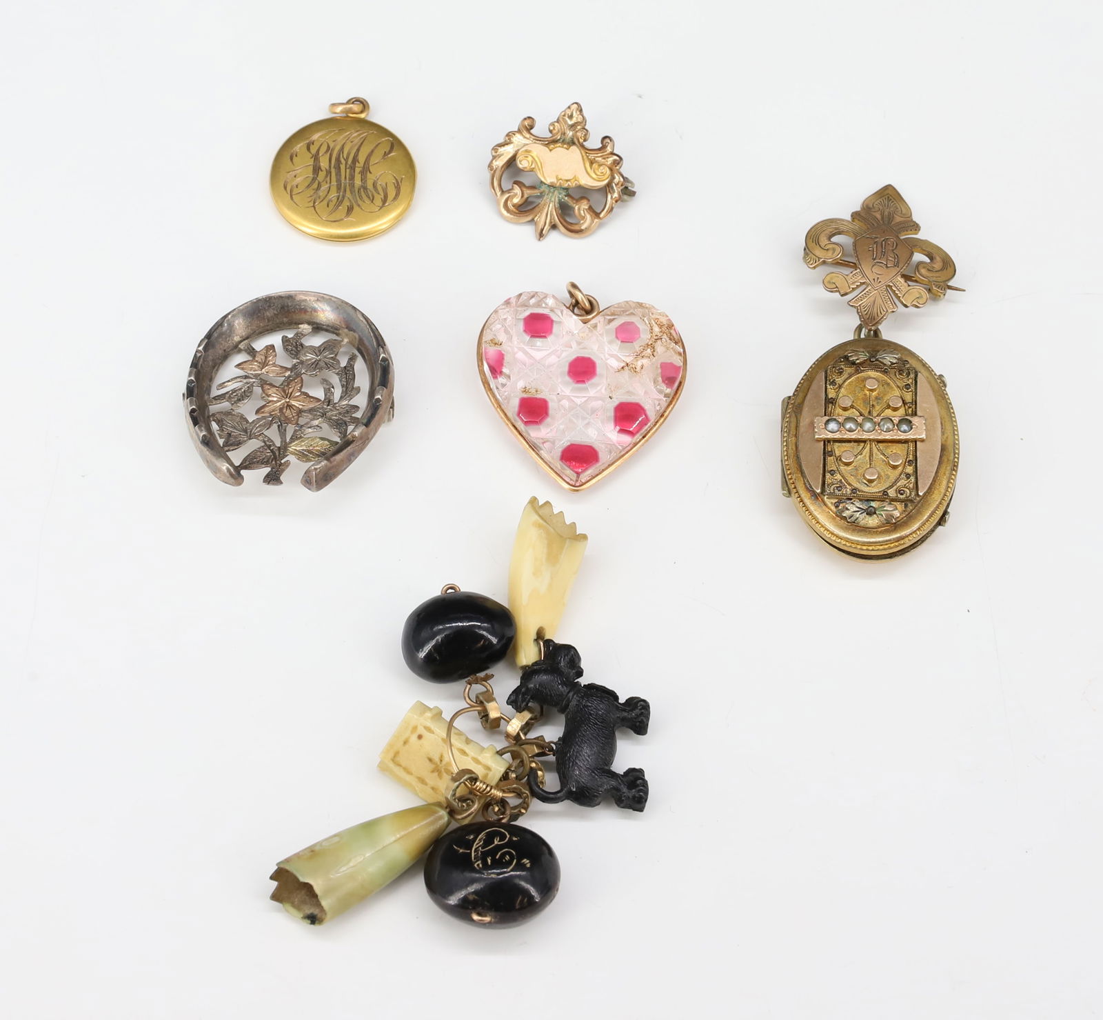 VICTORIAN GOLD FILLED LOCKET LOT (1 of 3)