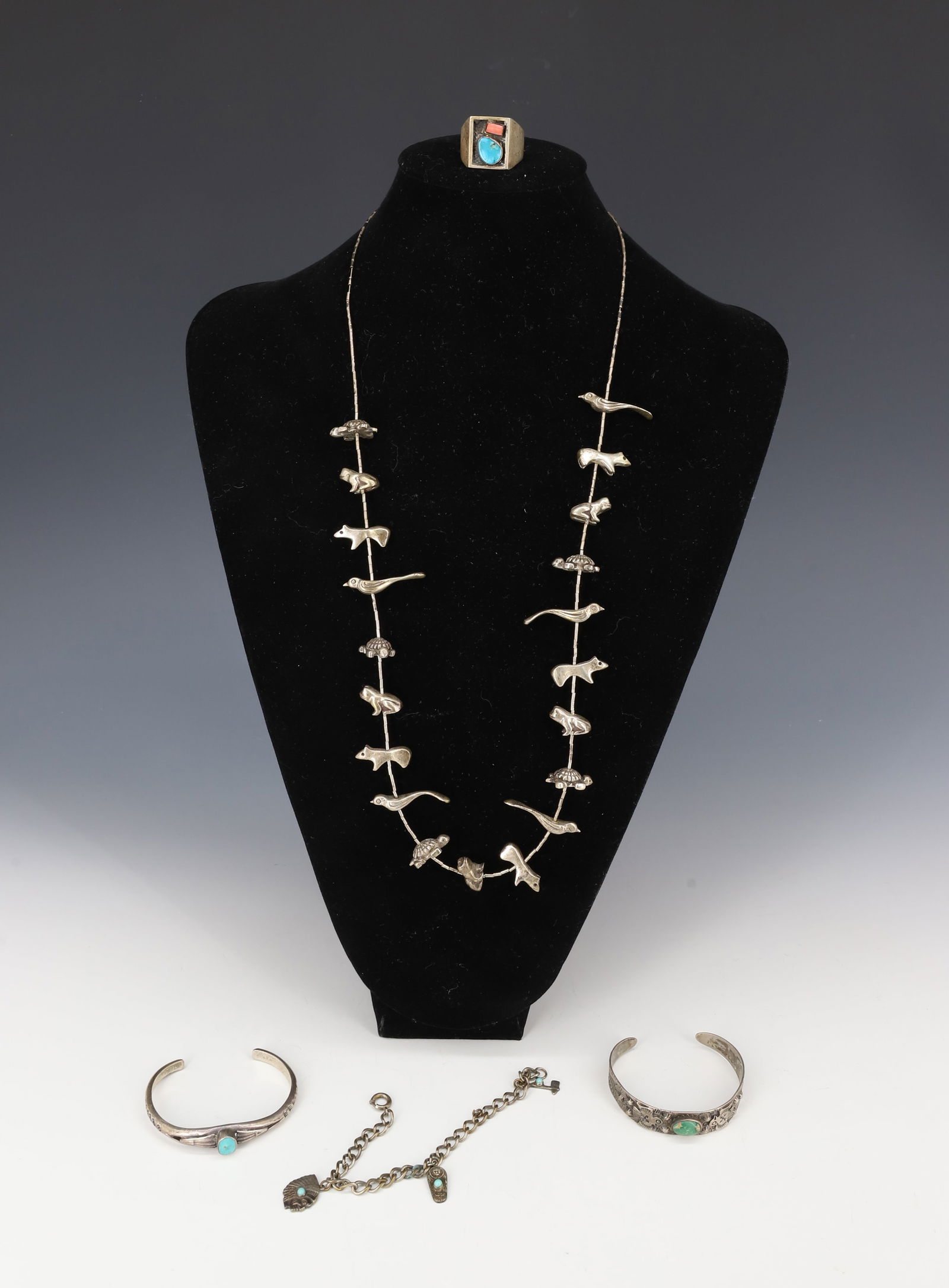 NATIVE AMERICAN SILVER JEWELRY (1 of 8)