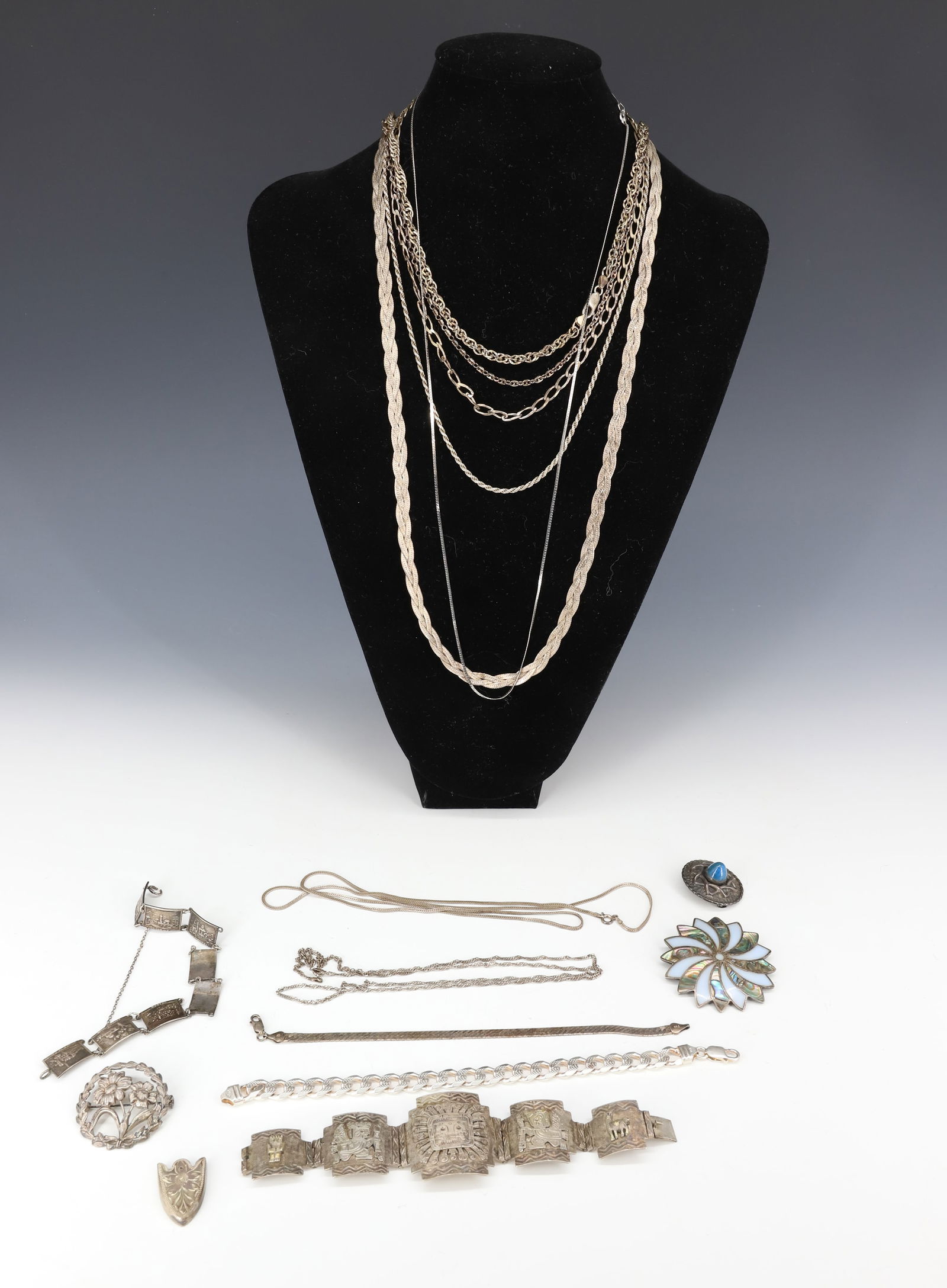 STERLING SILVER JEWELRY LOT (1 of 4)