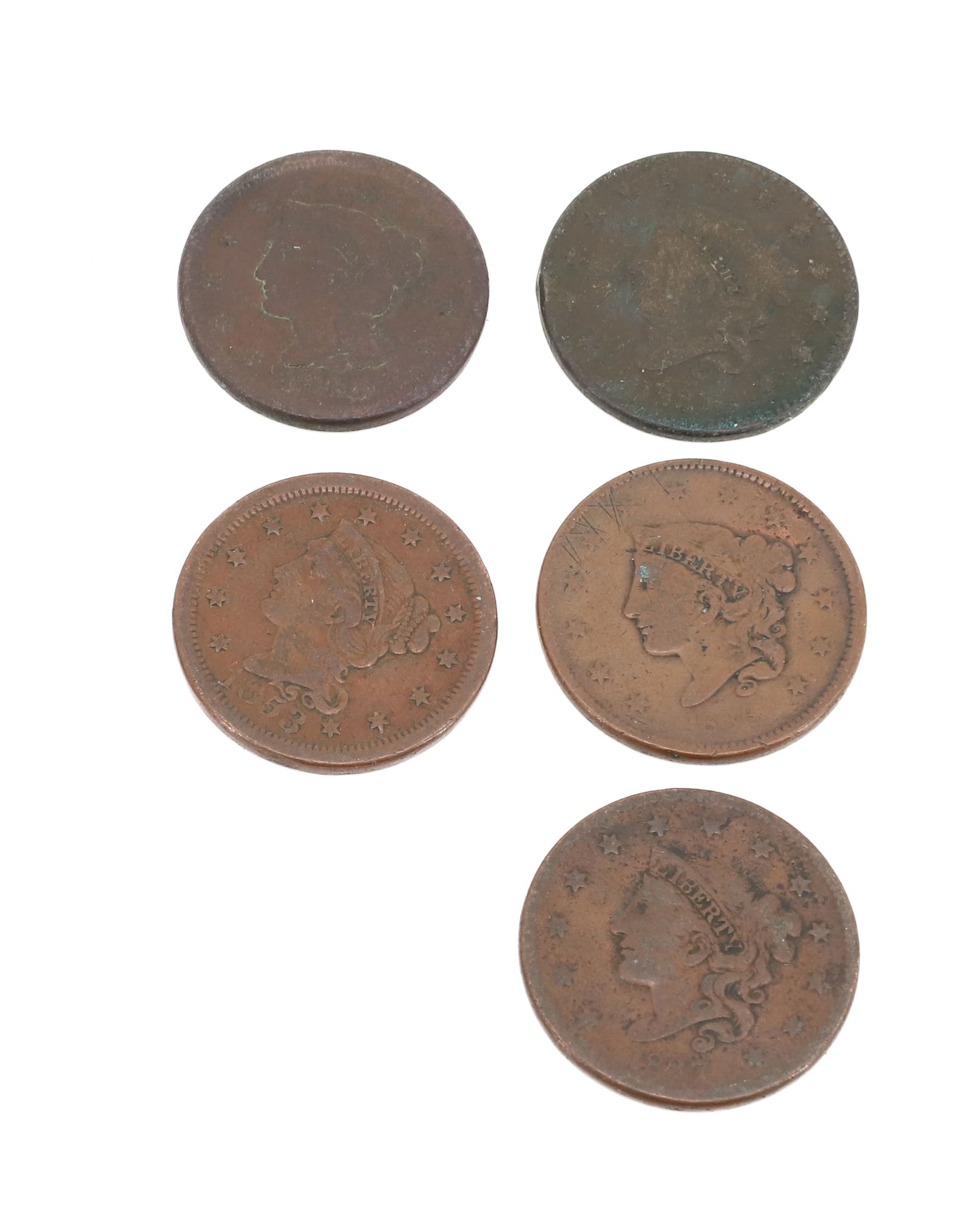 EARLY LARGE CENT LOT - 2