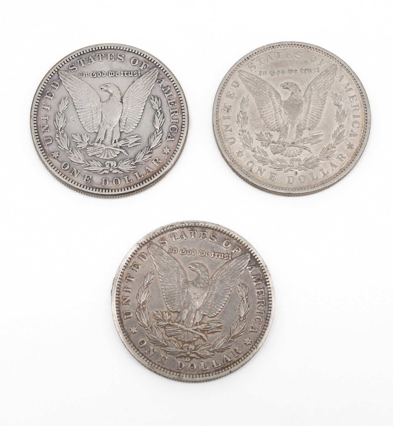 (3) MORGAN DOLLARS - 2