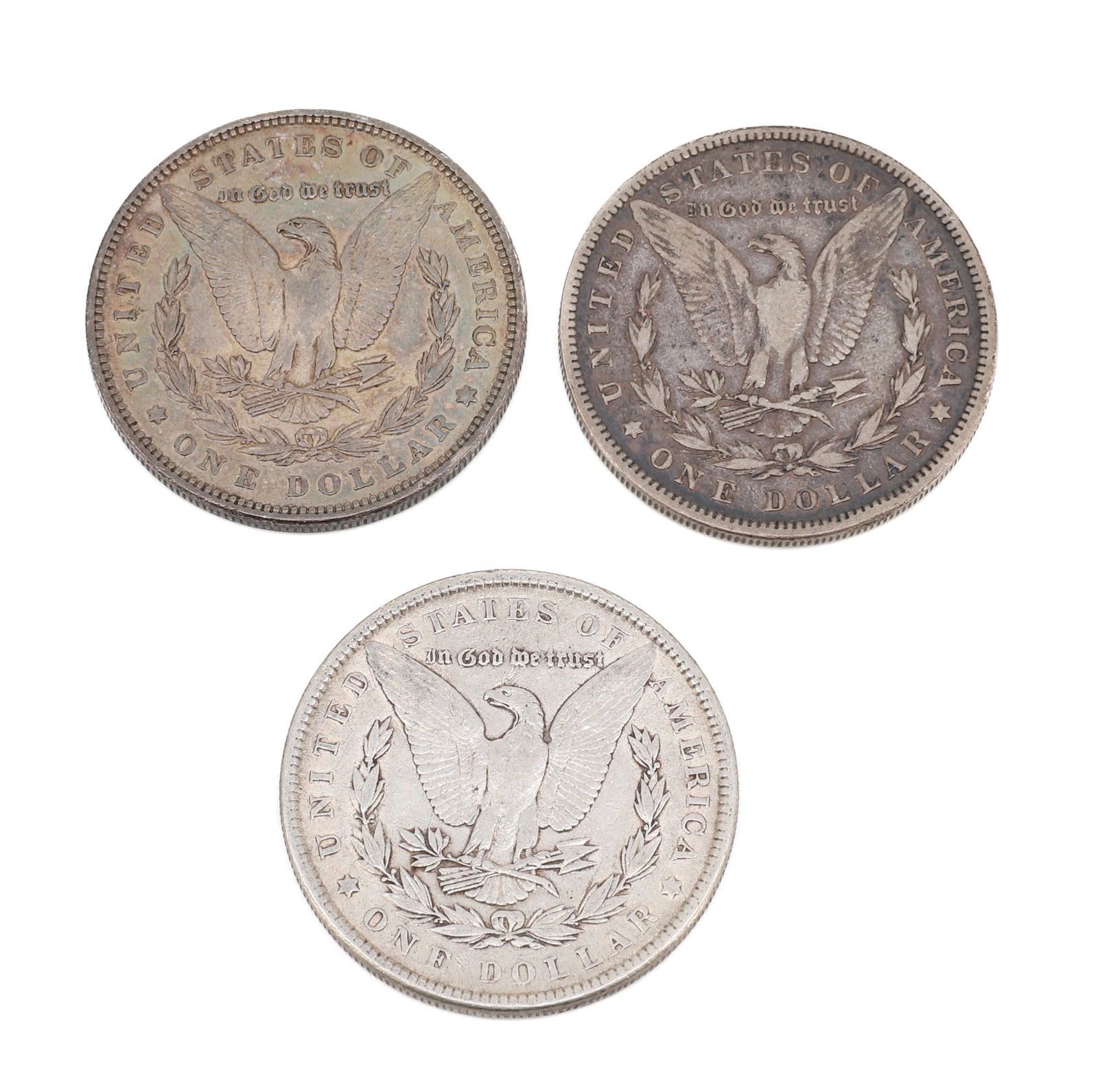 (3) MORGAN DOLLARS - 2