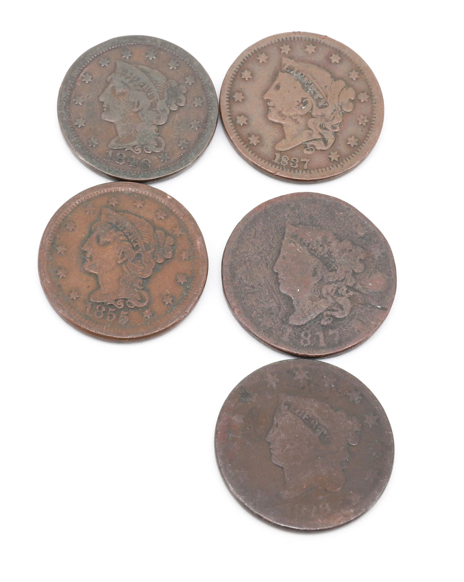 EARLY LARGE CENT LOT - 2