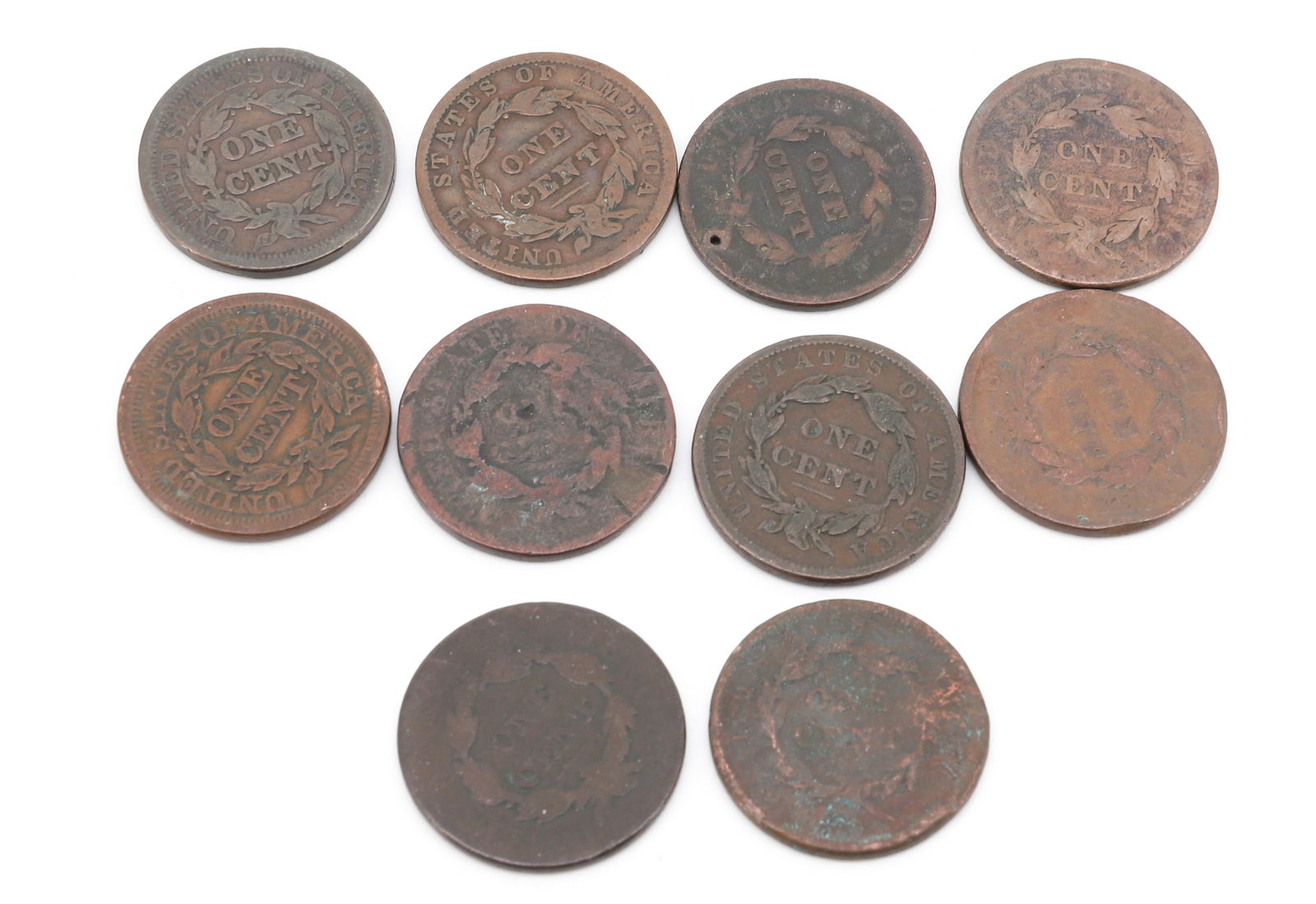 EARLY LARGE CENT LOT - 4