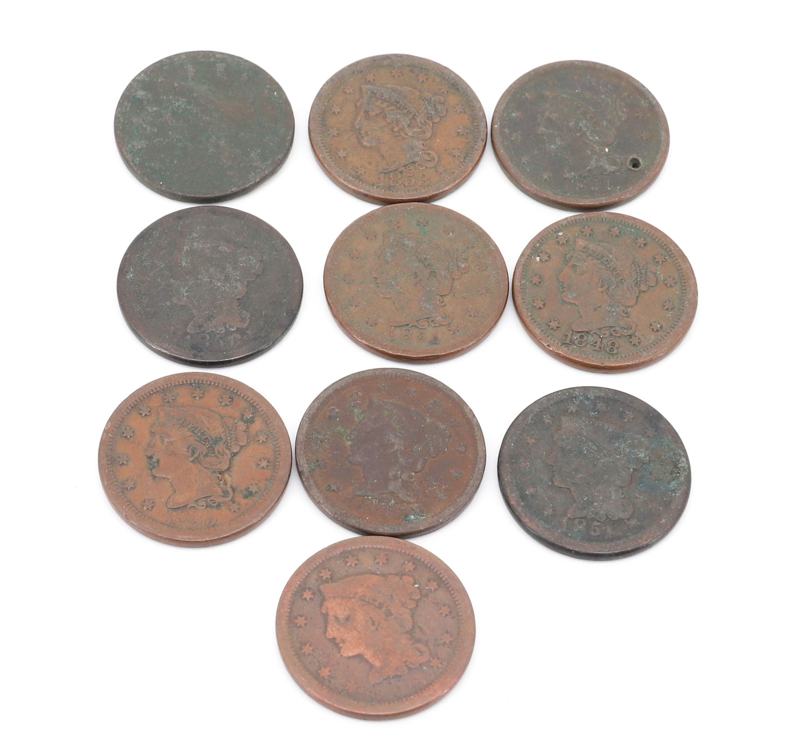 EARLY LARGE CENT LOT (1 of 3)