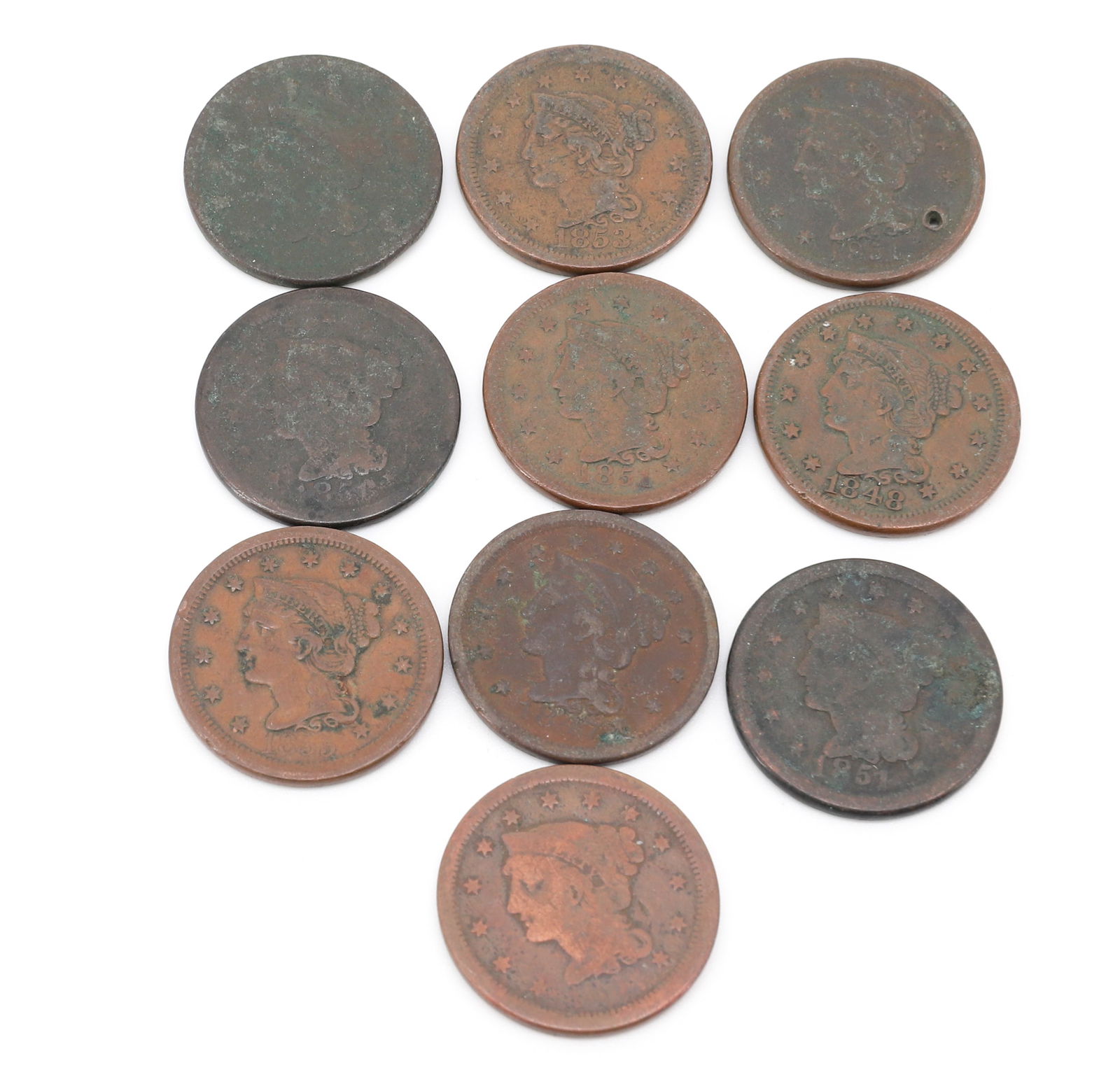 EARLY LARGE CENT LOT - 2