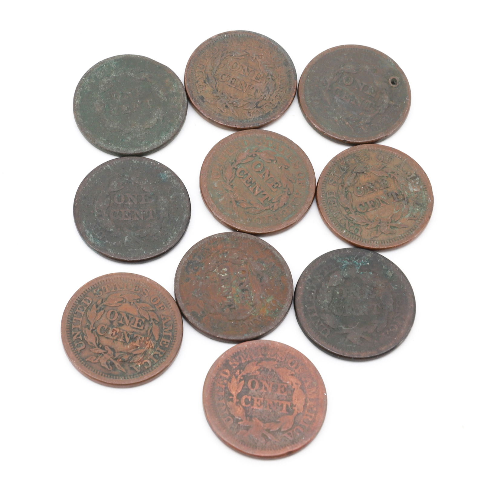 EARLY LARGE CENT LOT - 3