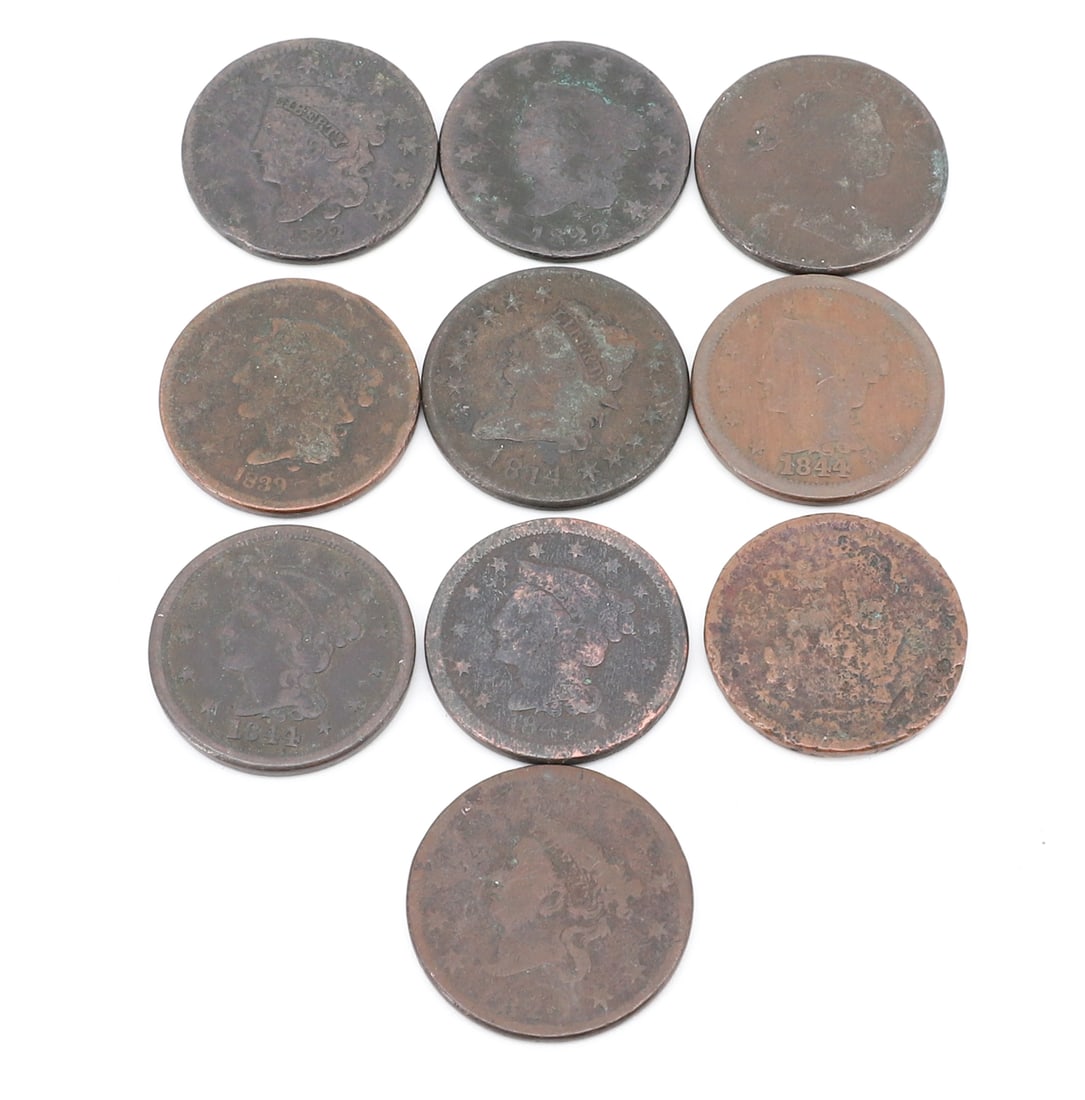 EARLY LARGE CENT LOT (1 of 4)