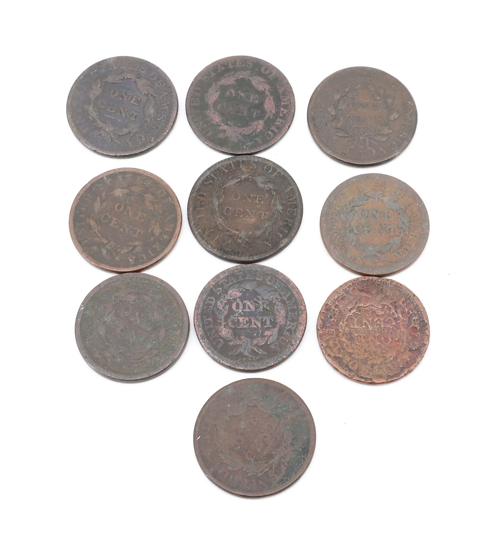 EARLY LARGE CENT LOT - 2
