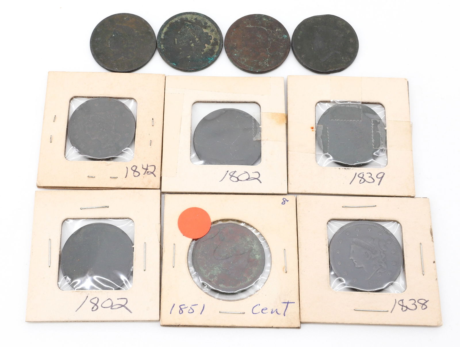 EARLY LARGE CENT LOT (1 of 5)