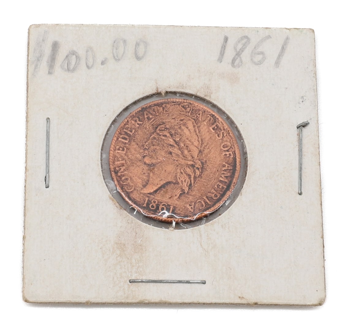 1861 CONFEDERATE STATES OF AMERICAN CENT (1 of 2)