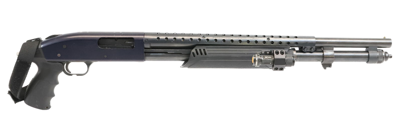 MOSSBERG MODEL 590 TACTICAL SHOTGUN: 12 GAUGE, SERIAL# V0191720, 21" BARREL WITH EXTRA STOCKS THIS GUN REQUIRES REGISTRATION OR AN FFL TRANSFER TO PURCHASE PLEASE READ CAREFULLY BEFORE BIDDING. ALL PAYMENTS MUST BE MADE BEFORE ITEMS CAN