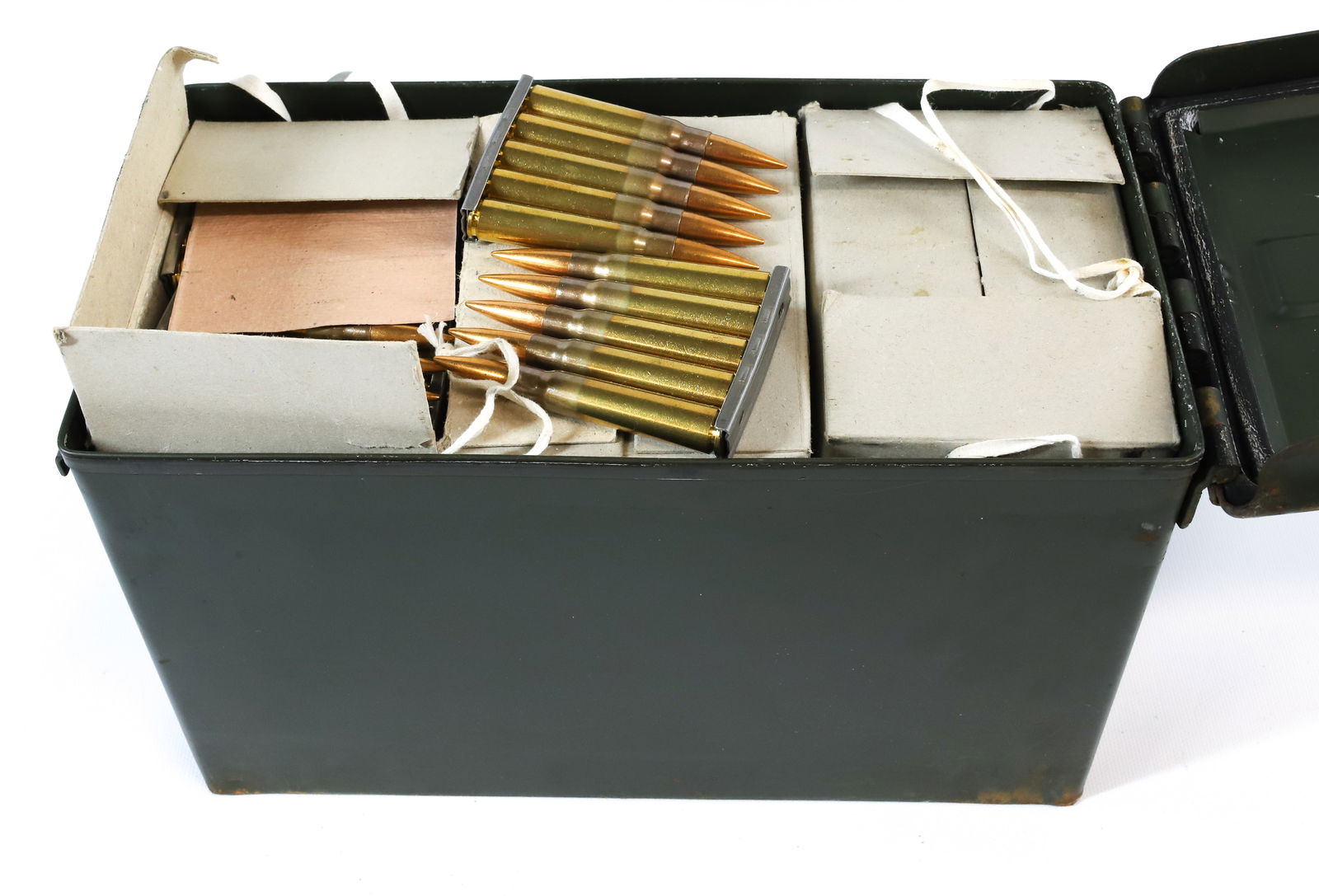 MAUSER 8X57 AMMO IN CONTAINER: 196 GR, FMJ - 400 PLUS ROUNDS PLEASE READ CAREFULLY BEFORE BIDDING. ALL PAYMENTS MUST BE MADE BEFORE ITEMS CAN BE SHIPPED. BUYERS CAN PAY VIA LIVE AUCTIONEERS PAYMENT CENTER IF HAVING ITEMS SHIPPED OR