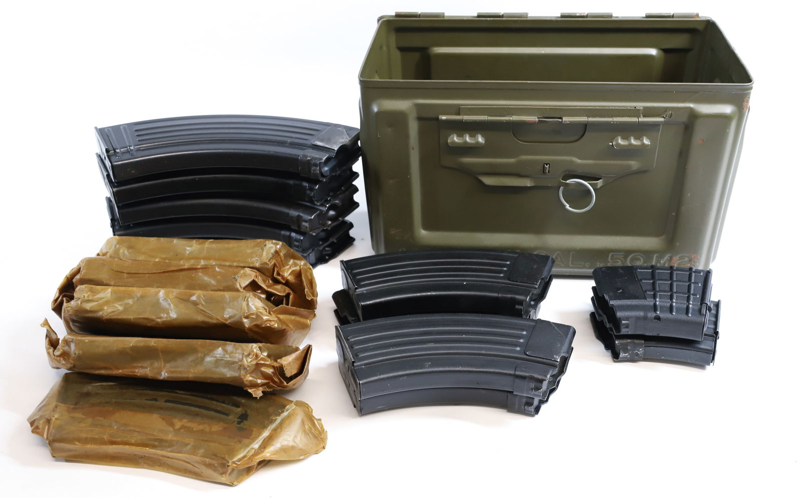 AK 47 MAGAZINES: (17) VARIOUS CAPACITY SIZE CLIPS PLEASE READ CAREFULLY BEFORE BIDDING. ALL PAYMENTS MUST BE MADE BEFORE ITEMS CAN BE SHIPPED. BUYERS CAN PAY VIA LIVE AUCTIONEERS PAYMENT CENTER IF HAVING ITEMS