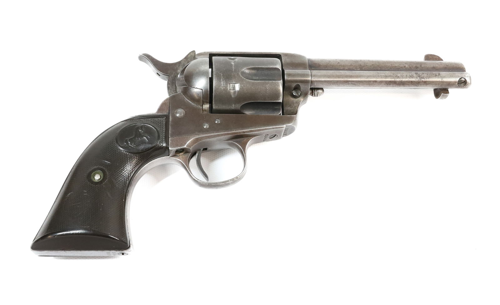 COLT SINGLE ACTION ARMY: 45 COLT, SERIAL# 234968, 4 3/4" BARREL, MFG. 1902 THIS GUN REQUIRES REGISTRATION OR AN FFL TRANSFER TO PURCHASE PLEASE READ CAREFULLY BEFORE BIDDING. ALL PAYMENTS MUST BE MADE BEFORE ITEMS CAN BE SHIP