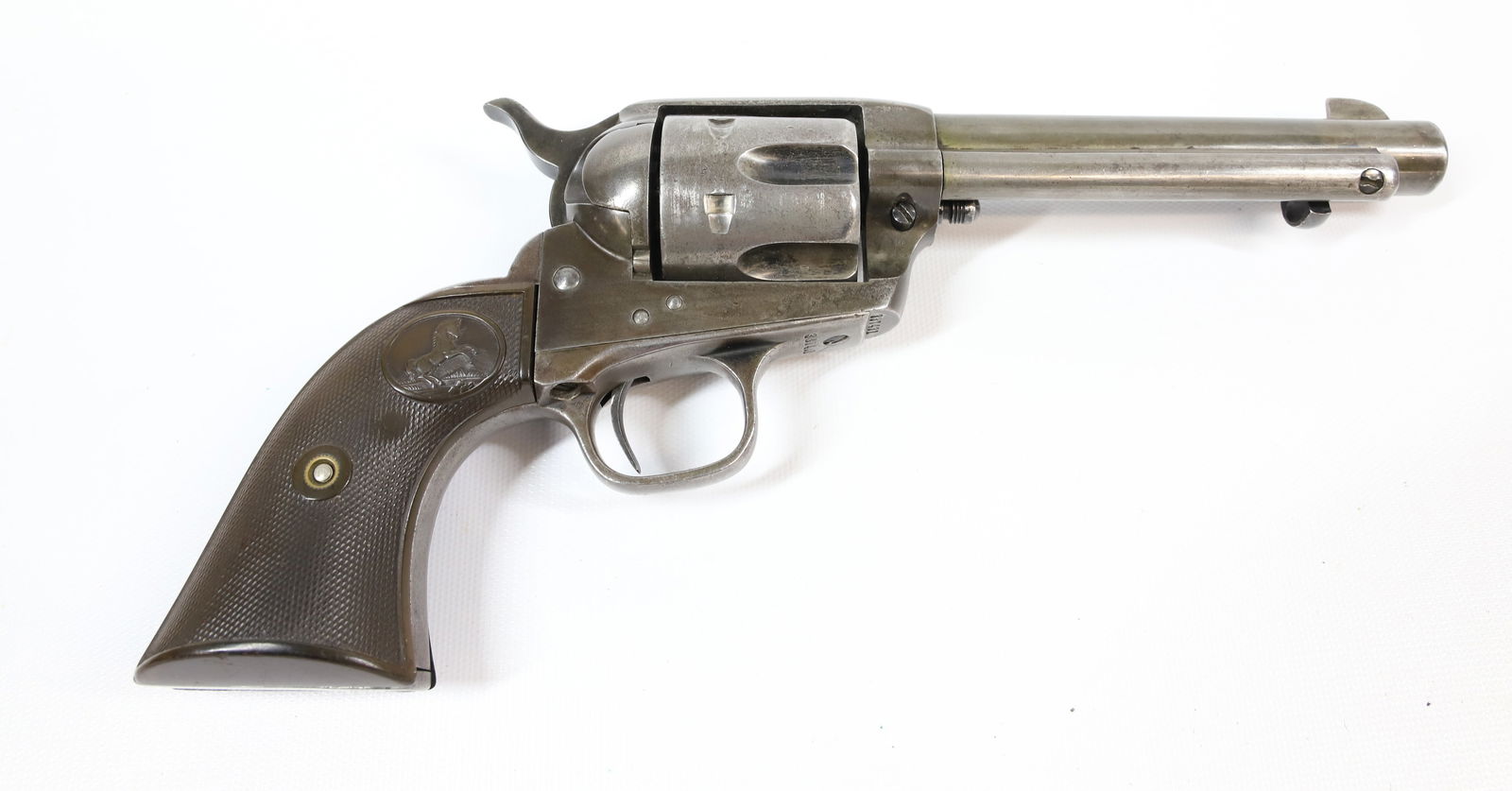 COLT SINGLE ACTION ARMY: 45 COLT, SERIAL# 337431, MFG. 1917, 5 1/2" BARREL THIS GUN REQUIRES REGISTRATION OR AN FFL TRANSFER TO PURCHASE PLEASE READ CAREFULLY BEFORE BIDDING. ALL PAYMENTS MUST BE MADE BEFORE ITEMS CAN BE