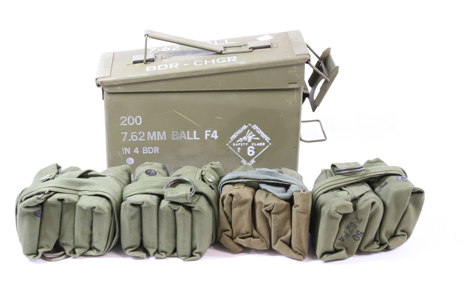 7.62 X 51 NATO AMMO LOT: AUSTRALIAN FMJ, APPROX. 200 ROUNDS PLEASE READ CAREFULLY BEFORE BIDDING. ALL PAYMENTS MUST BE MADE BEFORE ITEMS CAN BE SHIPPED. BUYERS CAN PAY VIA LIVE AUCTIONEERS PAYMENT CENTER IF HAVING ITEMS