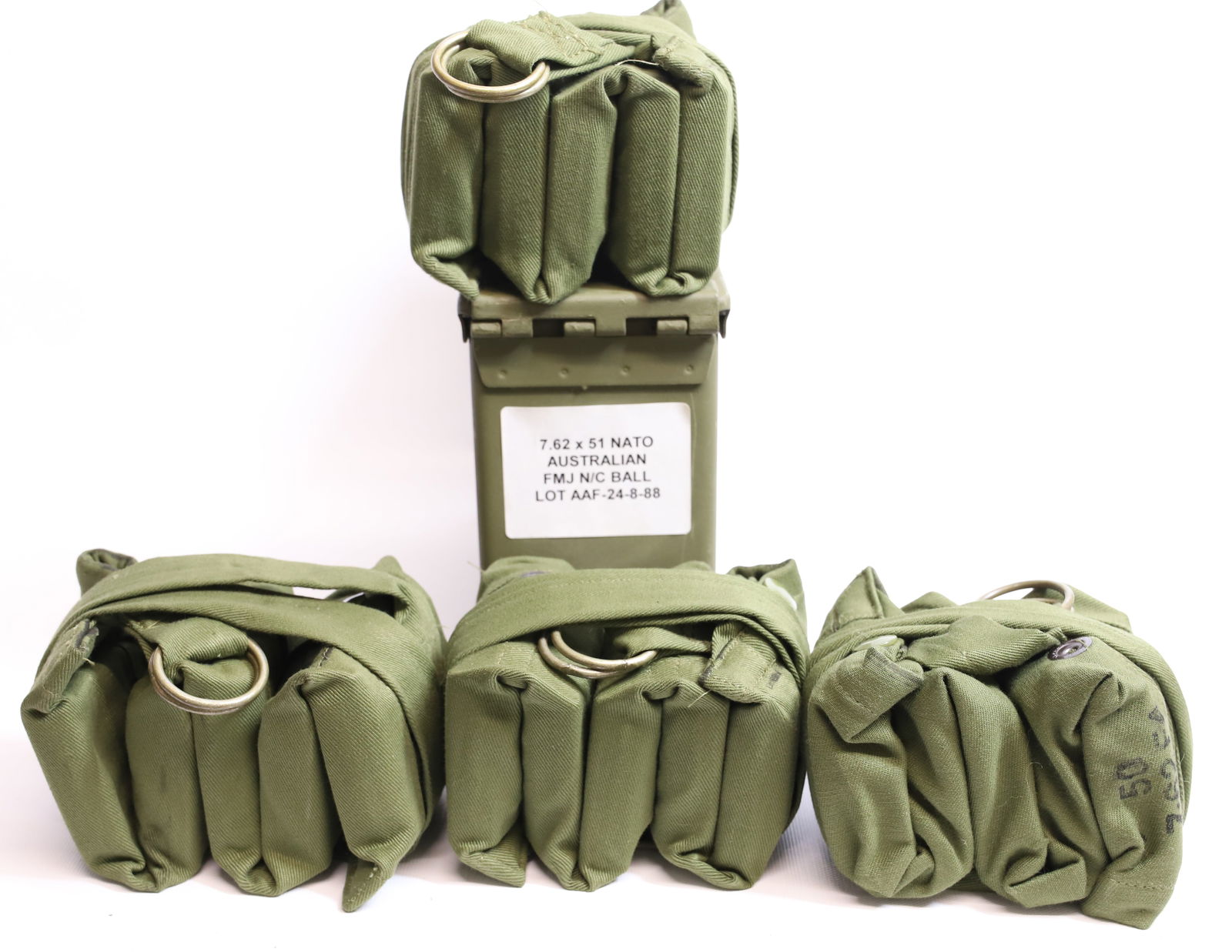 7.62 X 51 NATO AMMO LOT: AUSTRALIAN FMJ, APPROX. 200 ROUNDS PLEASE READ CAREFULLY BEFORE BIDDING. ALL PAYMENTS MUST BE MADE BEFORE ITEMS CAN BE SHIPPED. BUYERS CAN PAY VIA LIVE AUCTIONEERS PAYMENT CENTER IF HAVING ITEMS