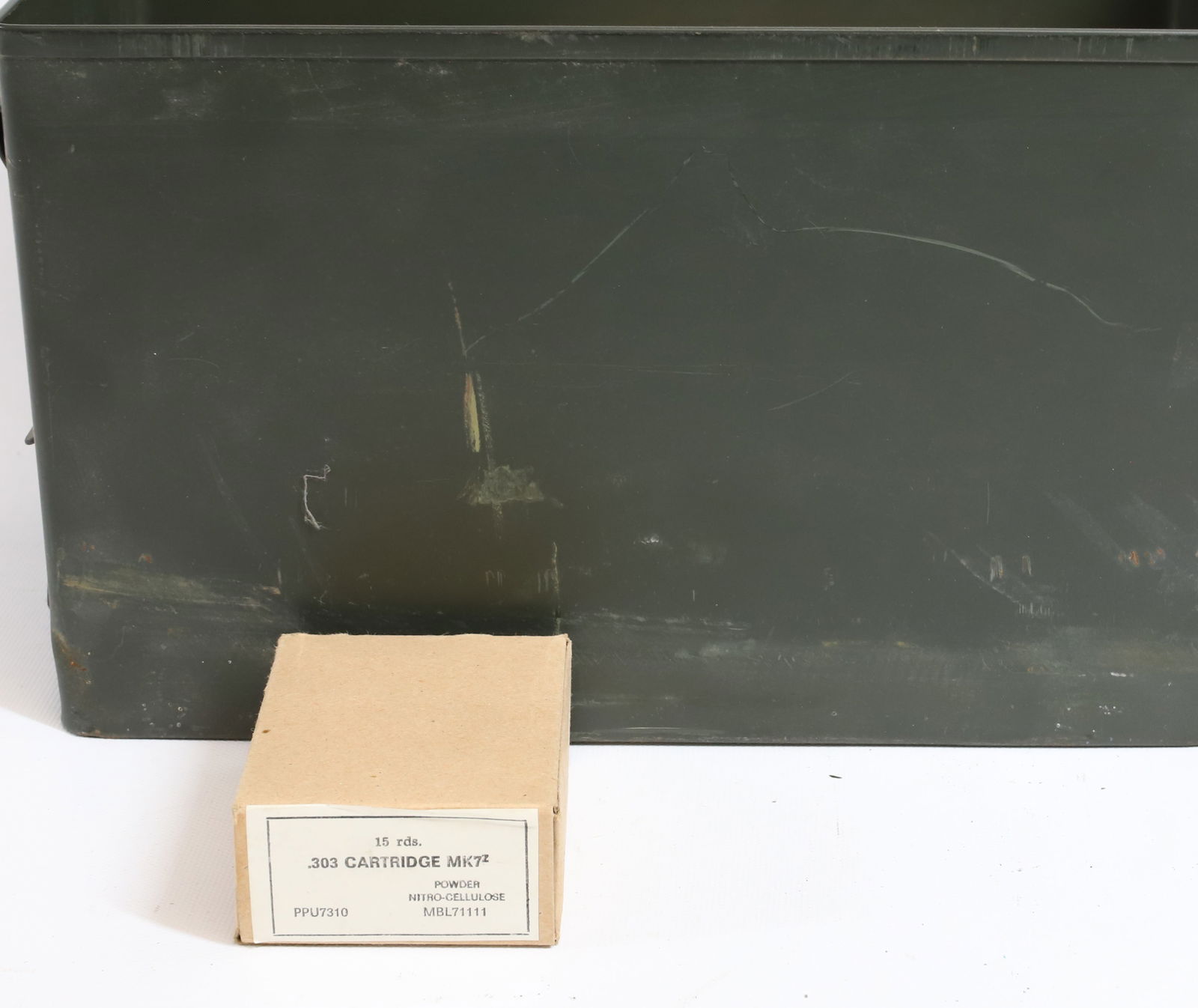 303 BRITISH AMMO LOT: SOUTH AFRICAN, 300 ROUNDS APPROX. PLEASE READ CAREFULLY BEFORE BIDDING. ALL PAYMENTS MUST BE MADE BEFORE ITEMS CAN BE SHIPPED. BUYERS CAN PAY VIA LIVE AUCTIONEERS PAYMENT CENTER IF HAVING ITEMS