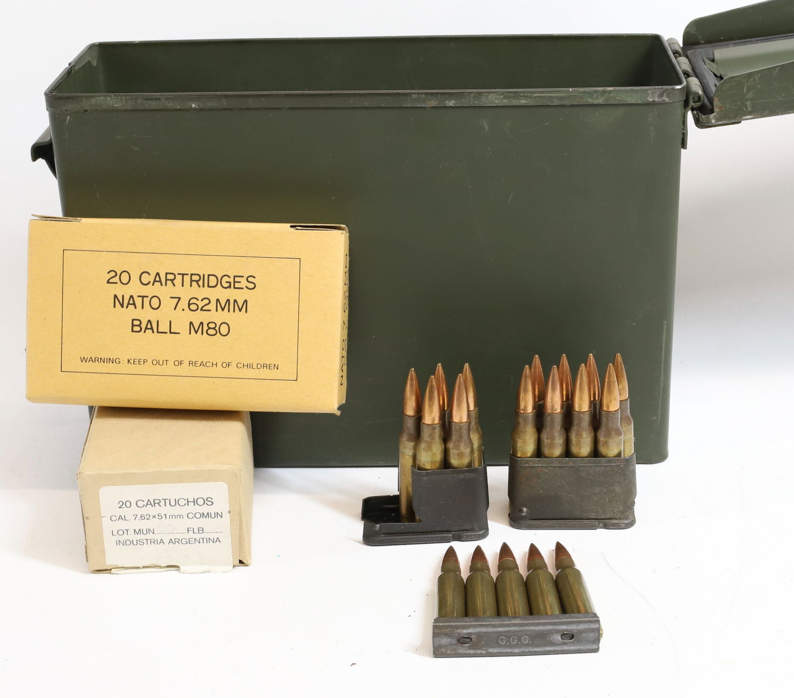 7.62 X 51 MISC. MILITARY AMMO LOT (1 of 3)