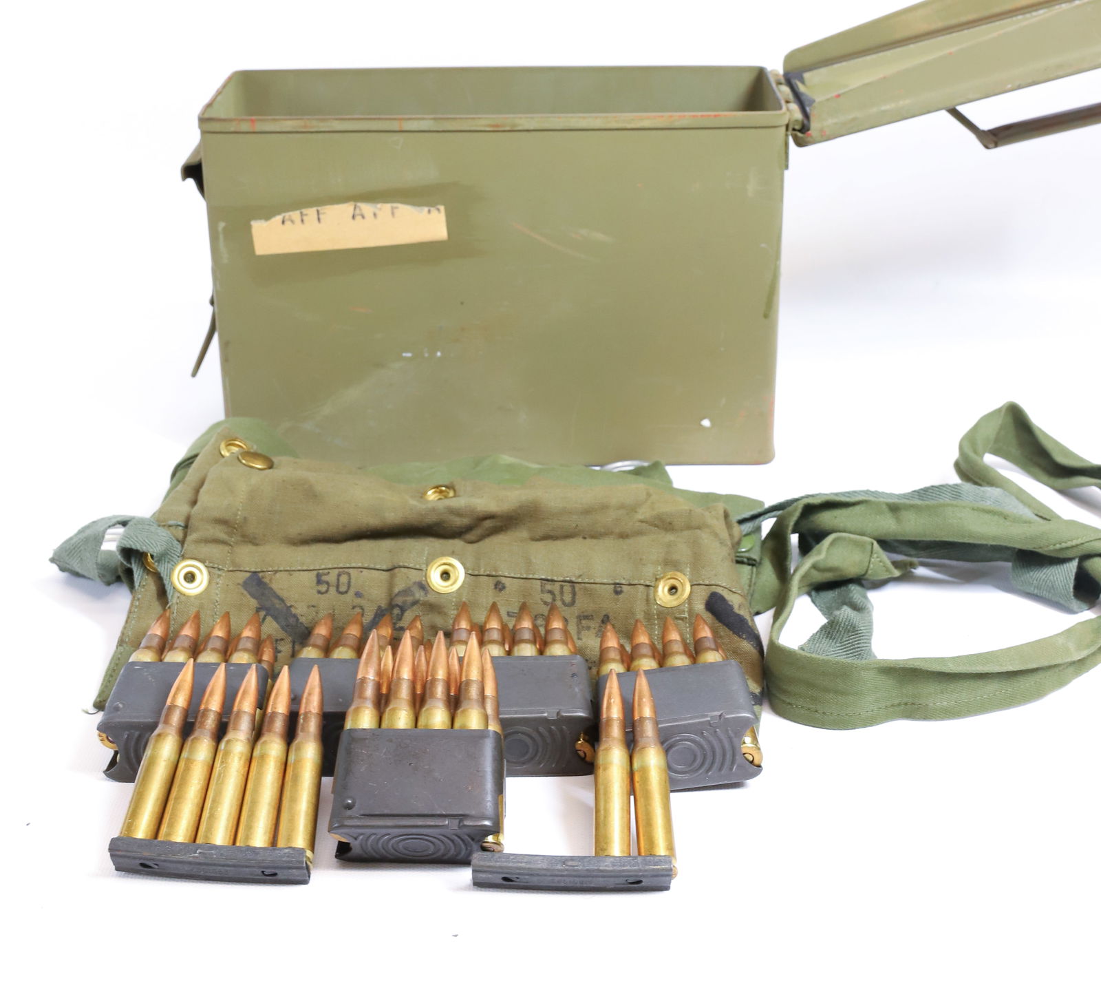 7.62 X 51 NATO AMMO LOT: AUSTRALIAN, 64 ROUNDS PLEASE READ CAREFULLY BEFORE BIDDING. ALL PAYMENTS MUST BE MADE BEFORE ITEMS CAN BE SHIPPED. BUYERS CAN PAY VIA LIVE AUCTIONEERS PAYMENT CENTER IF HAVING ITEMS SHIPPED OR WITH CA