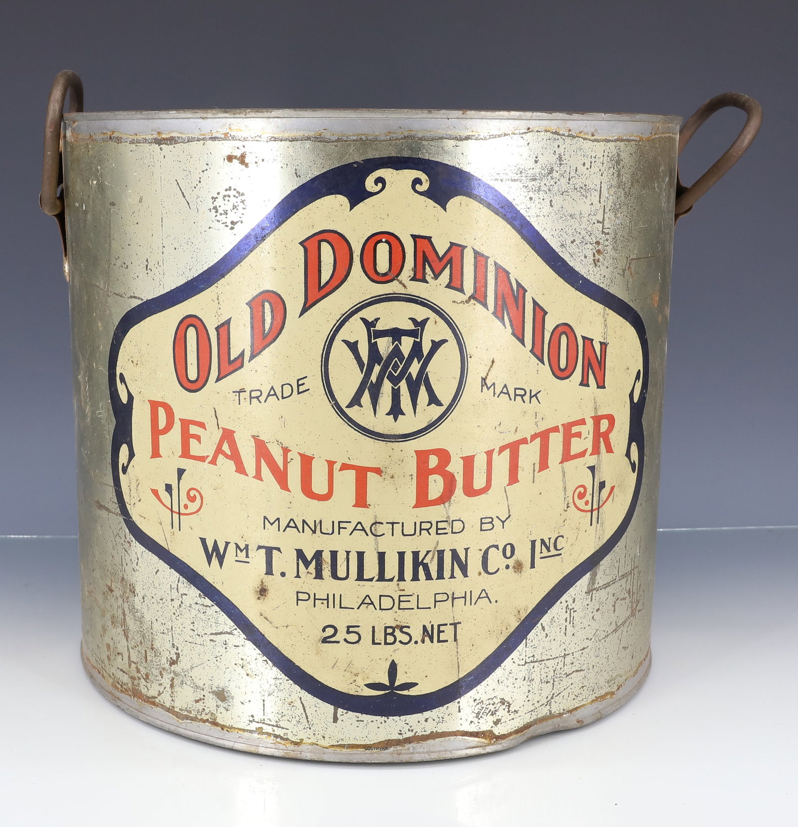 LARGE "OLD DOMINION PEANUT BUTTER" TIN (1 of 6)