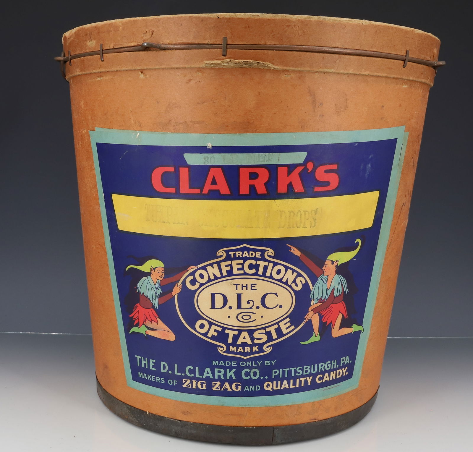 CLARK'S ADVERTISING CANDY BUCKET (1 of 6)