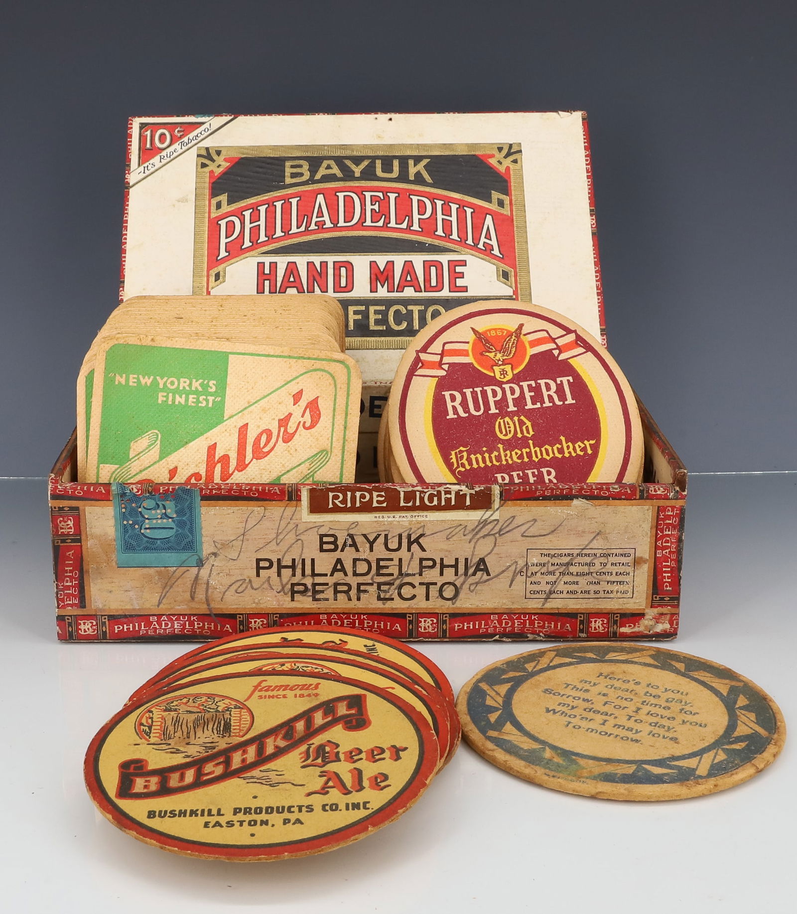 LOT OF VINTAGE CARDBOARD BEER COASTERS (1 of 5)