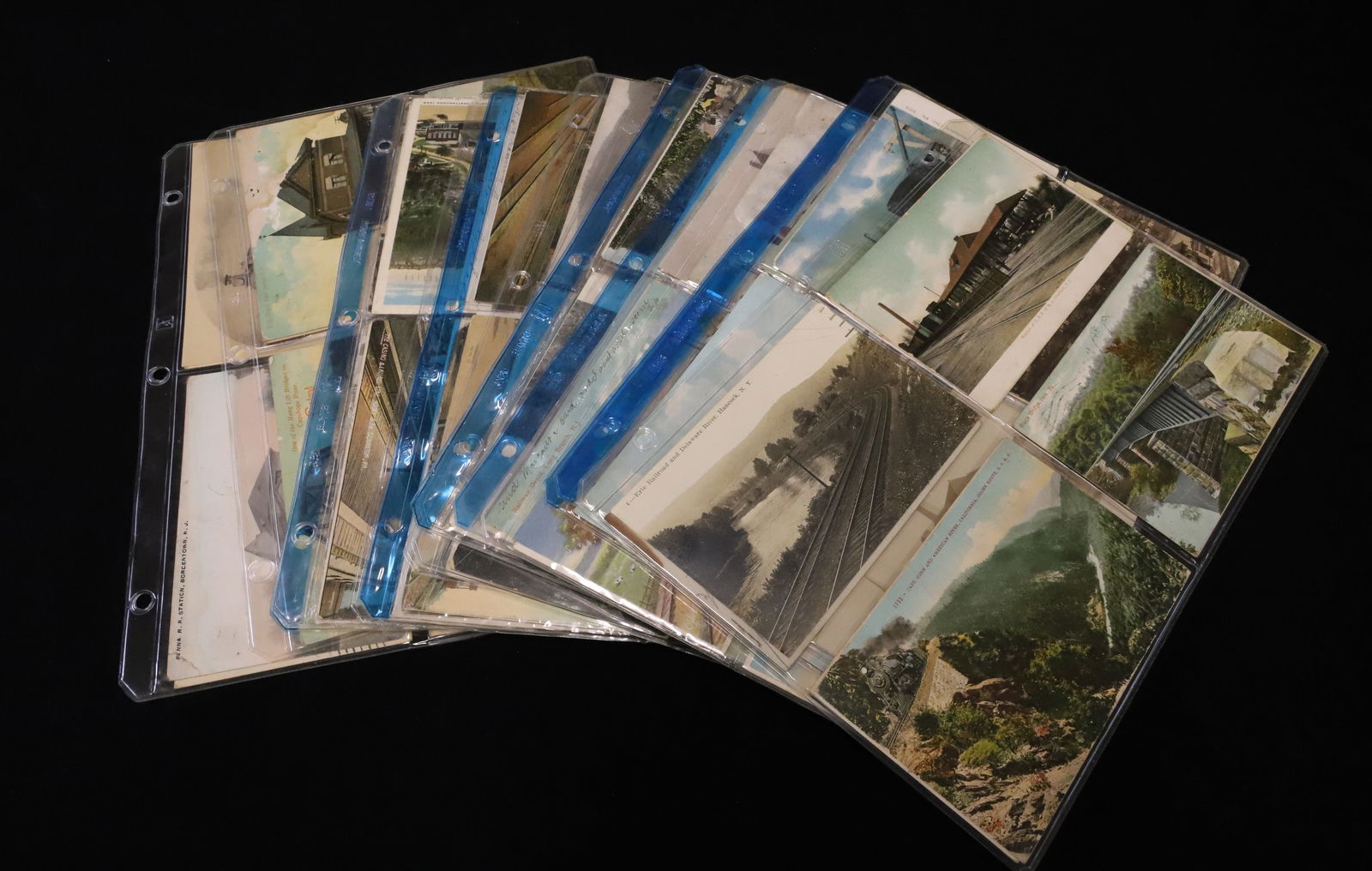 LOT OF (120+) RAILROAD POSTCARDS (1 of 9)