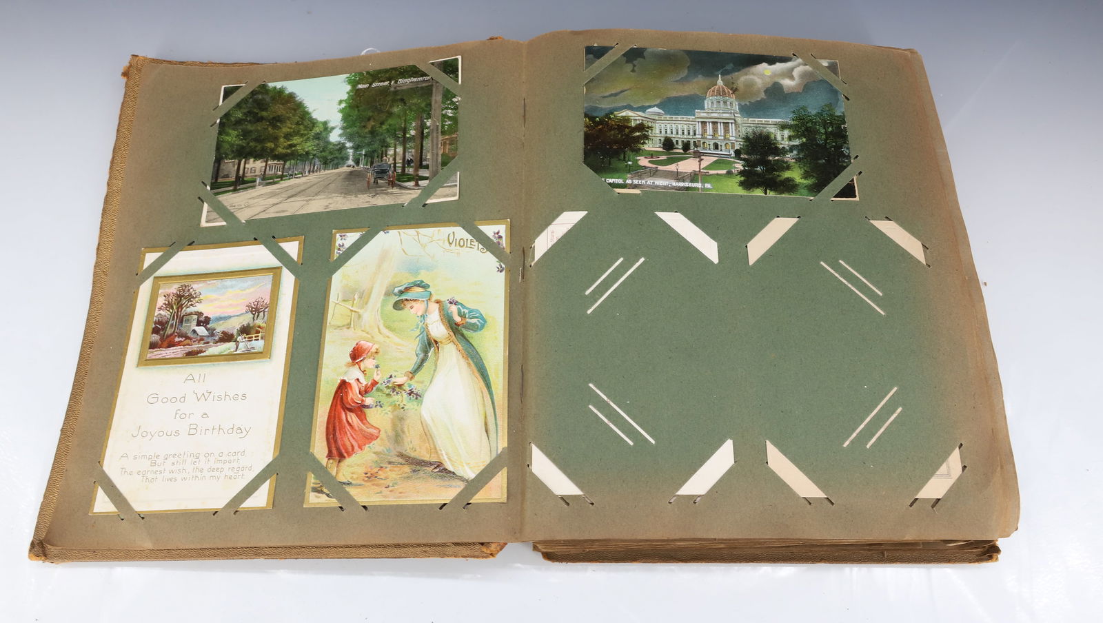 ANTIQUE POSTCARD ALBUM (1 of 11)