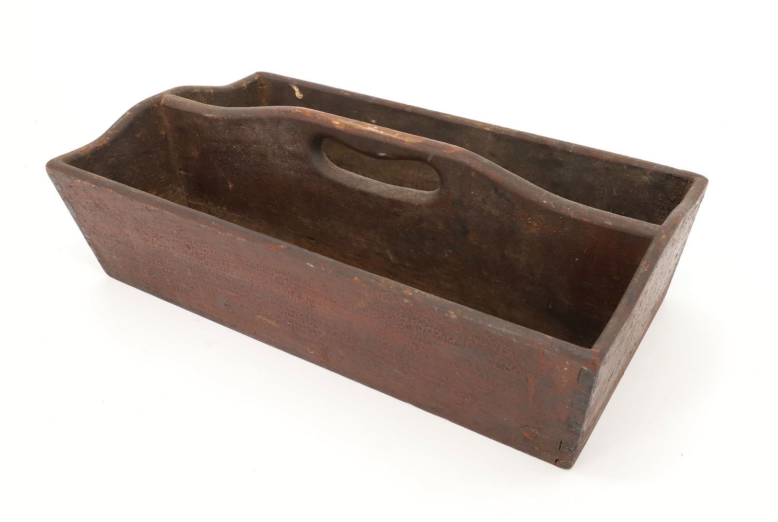 19TH C. DOVETAILED CUTLERY BOX (1 of 4)