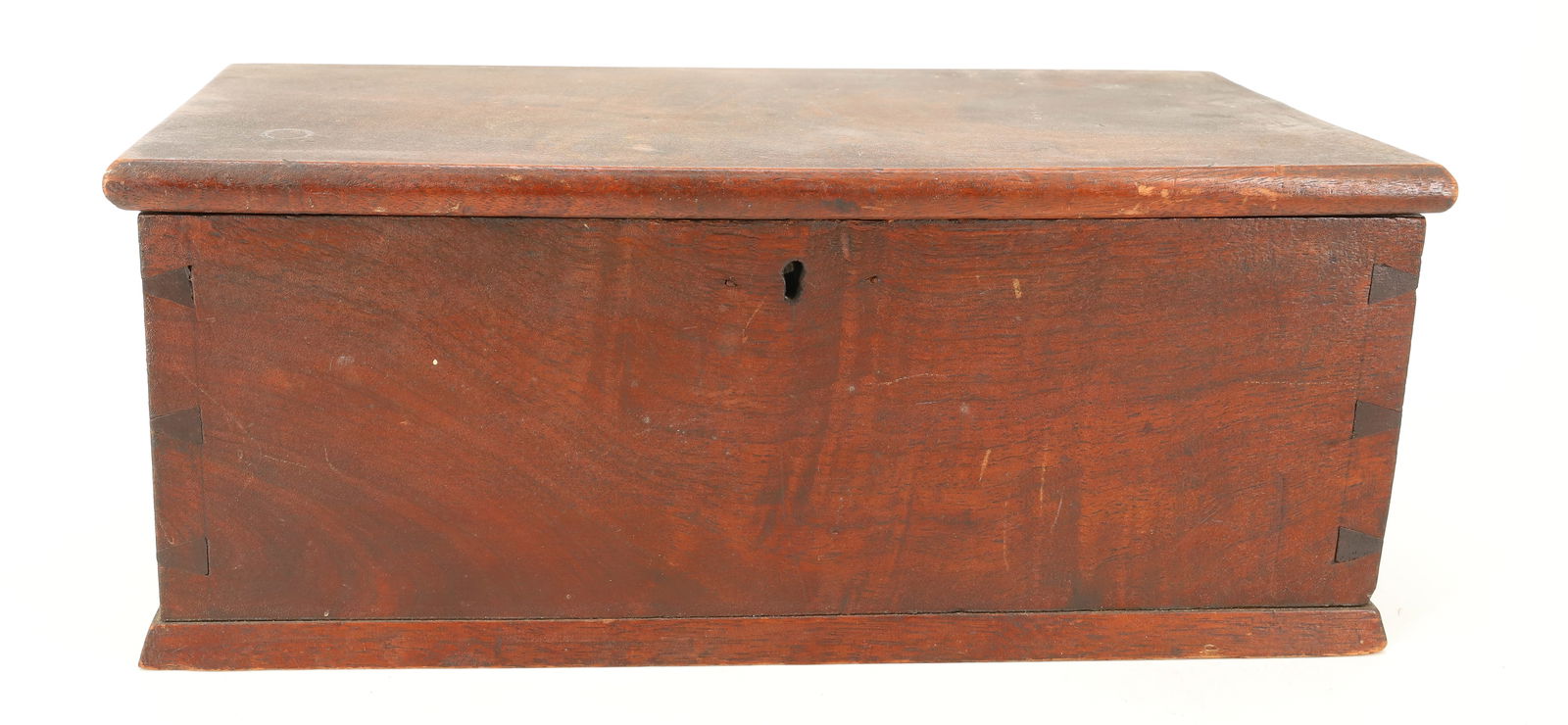 19TH C. WALNUT LIDDED BOX (1 of 6)