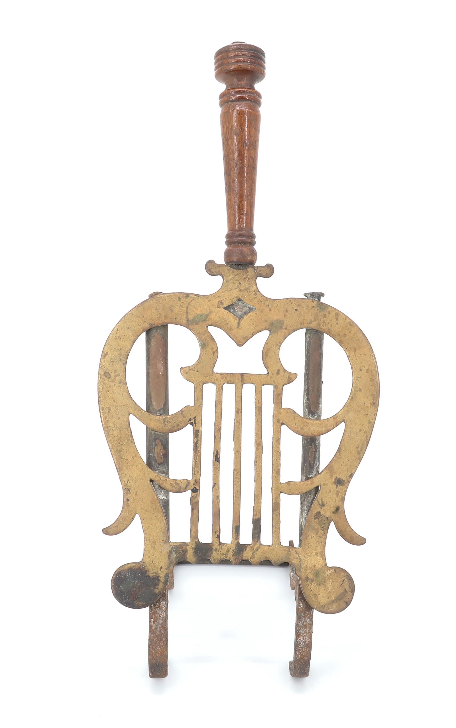 BRASS / IRON FIREPLACE TRIVET (1 of 4)