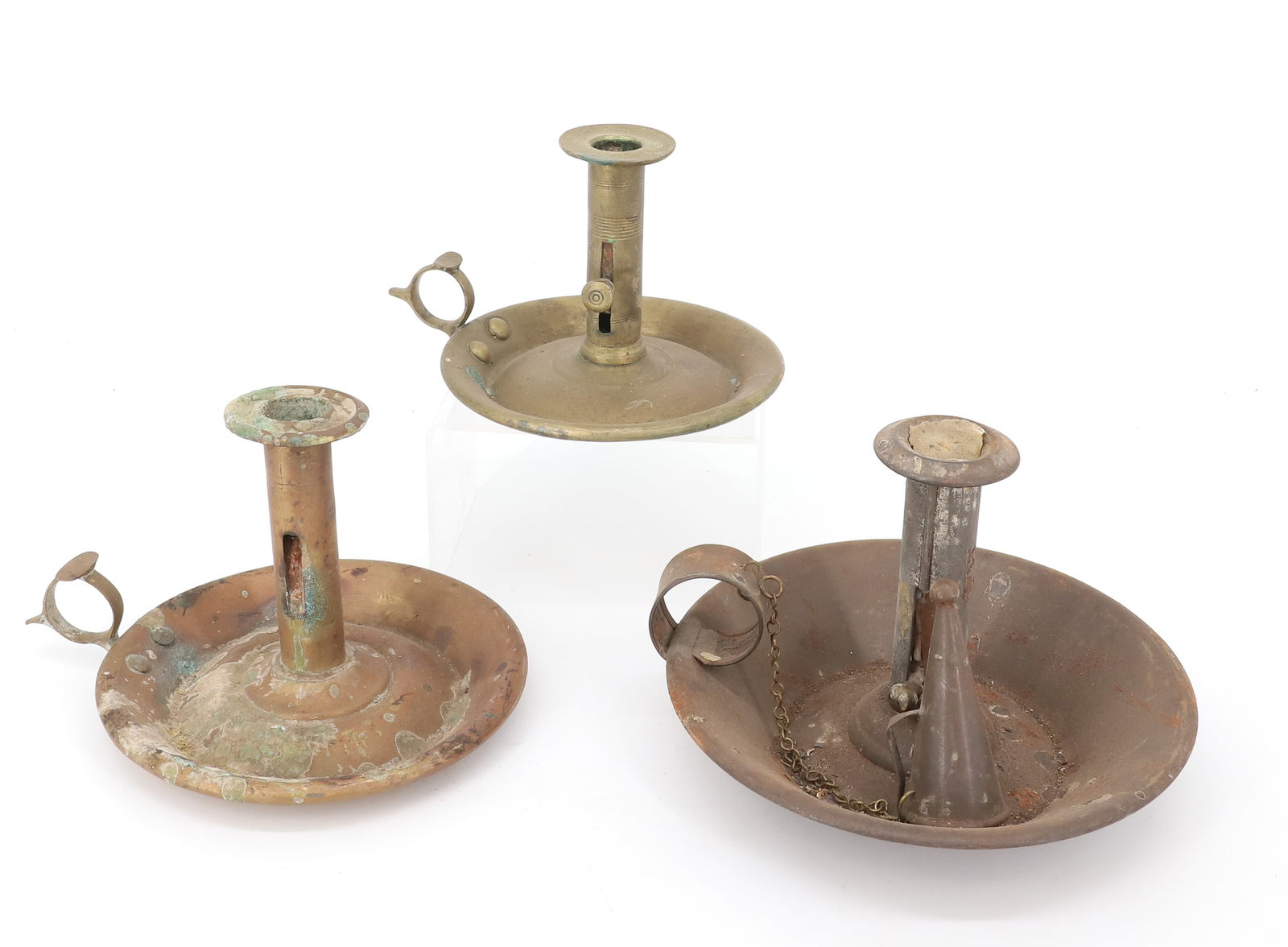 TIN / BRASS CANDLEHOLDERS (1 of 3)