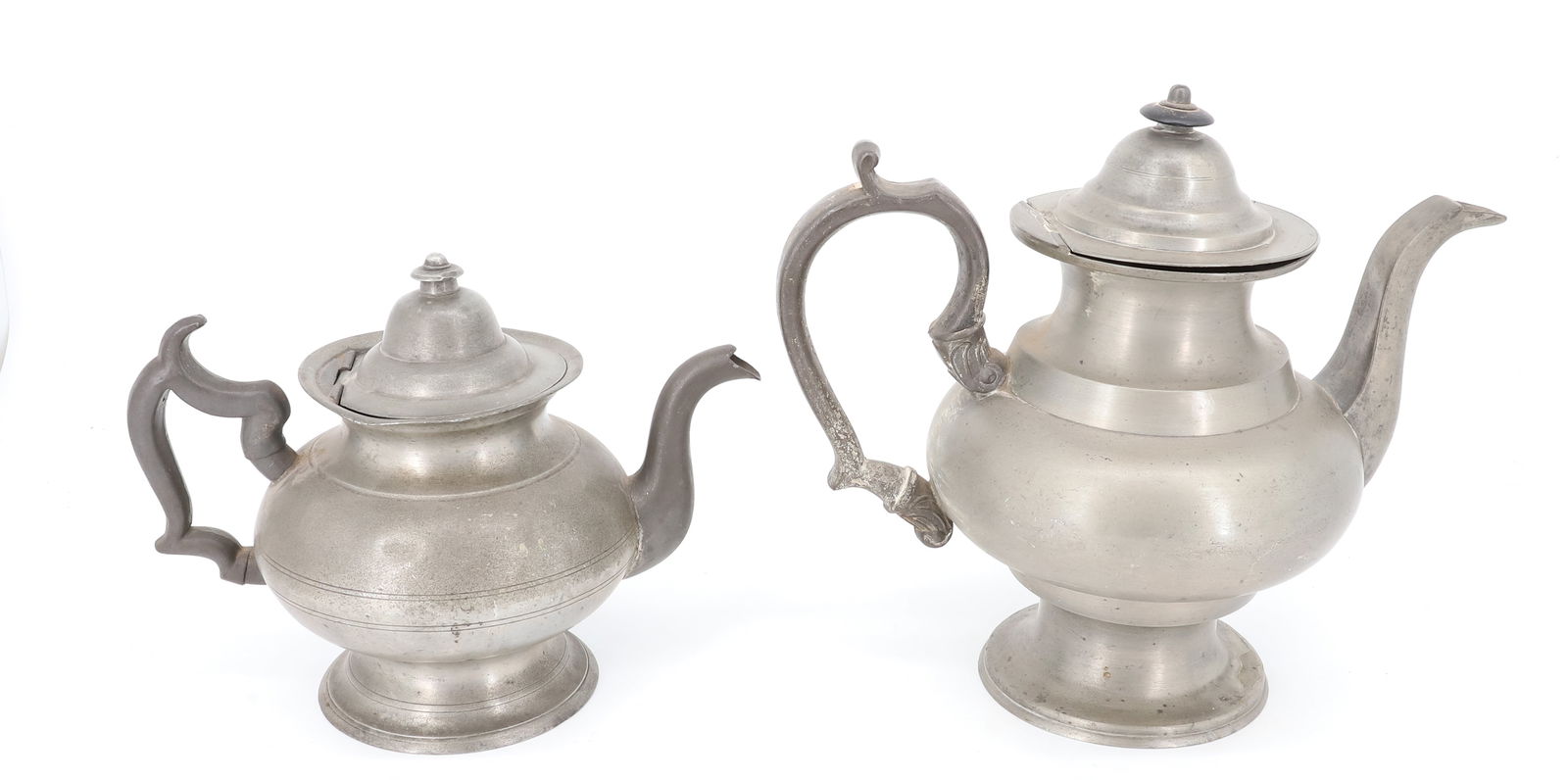 (2) PEWTER TEAPOTS, McQUILKIN / G. RICHARDSON (1 of 6)