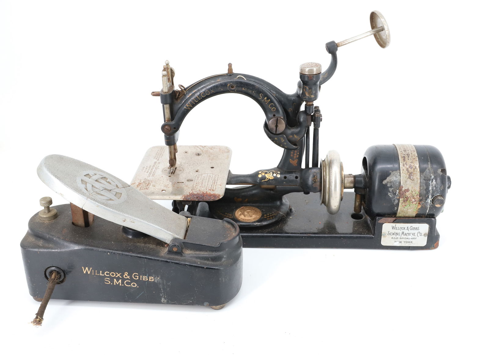 ANTIQUE WILLCOX & GIBBS SEWING MACHINE (1 of 6)