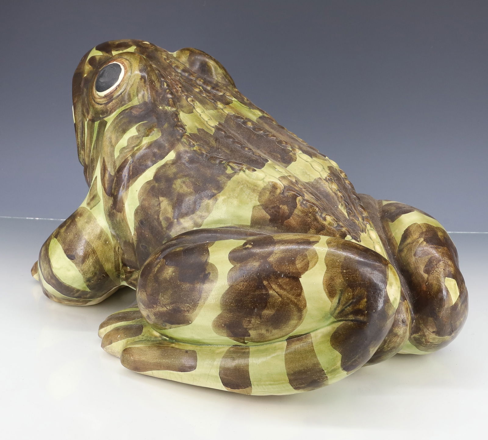 LARGE POTTERY FROG - 3