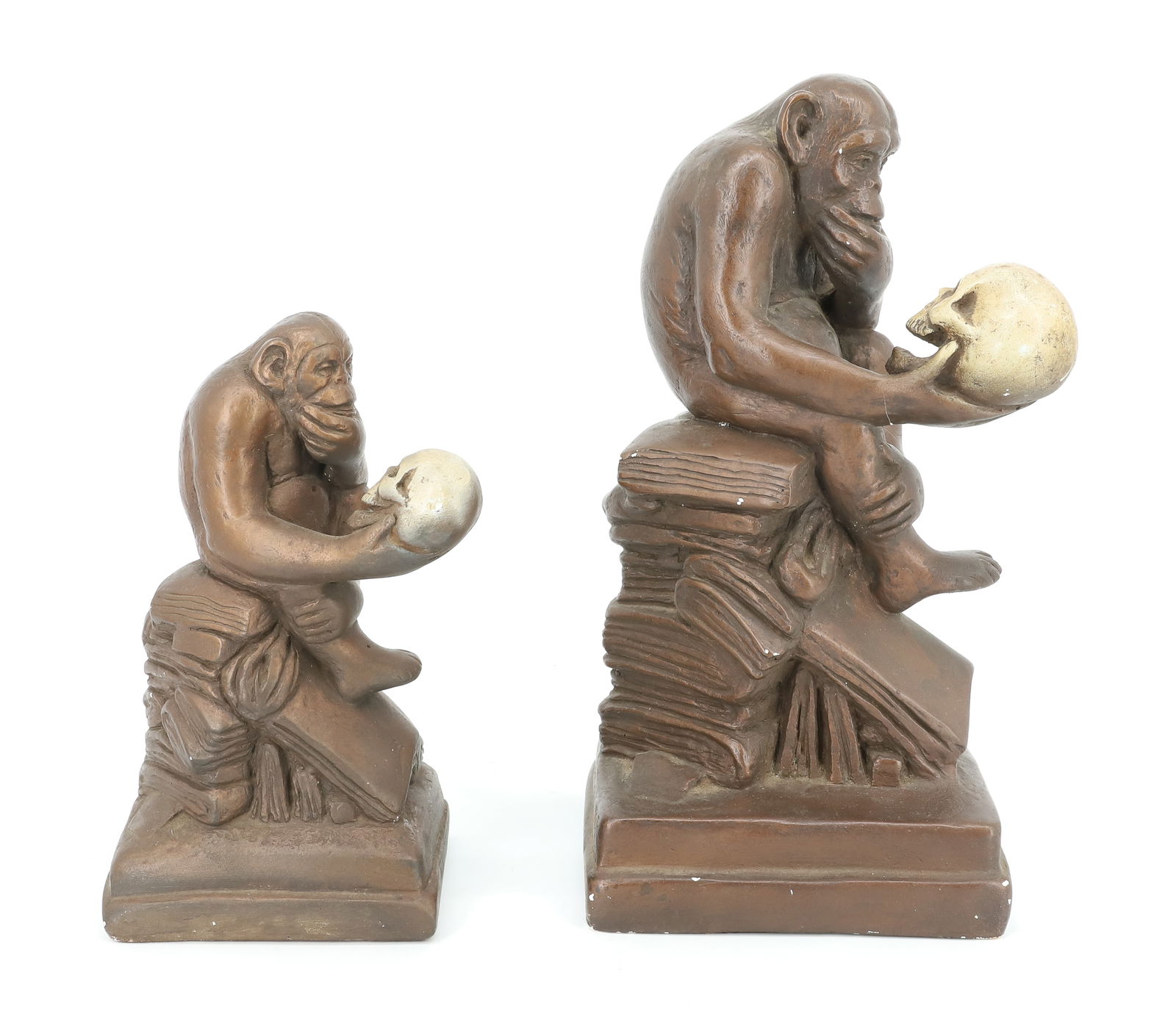 (2) "DARWIN MONKEY" SCULPTURES (1 of 6)