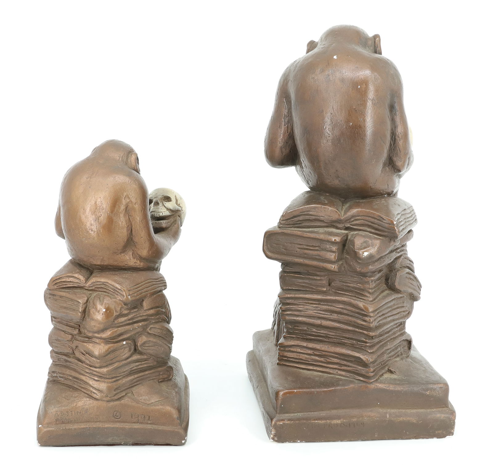 (2) "DARWIN MONKEY" SCULPTURES - 2