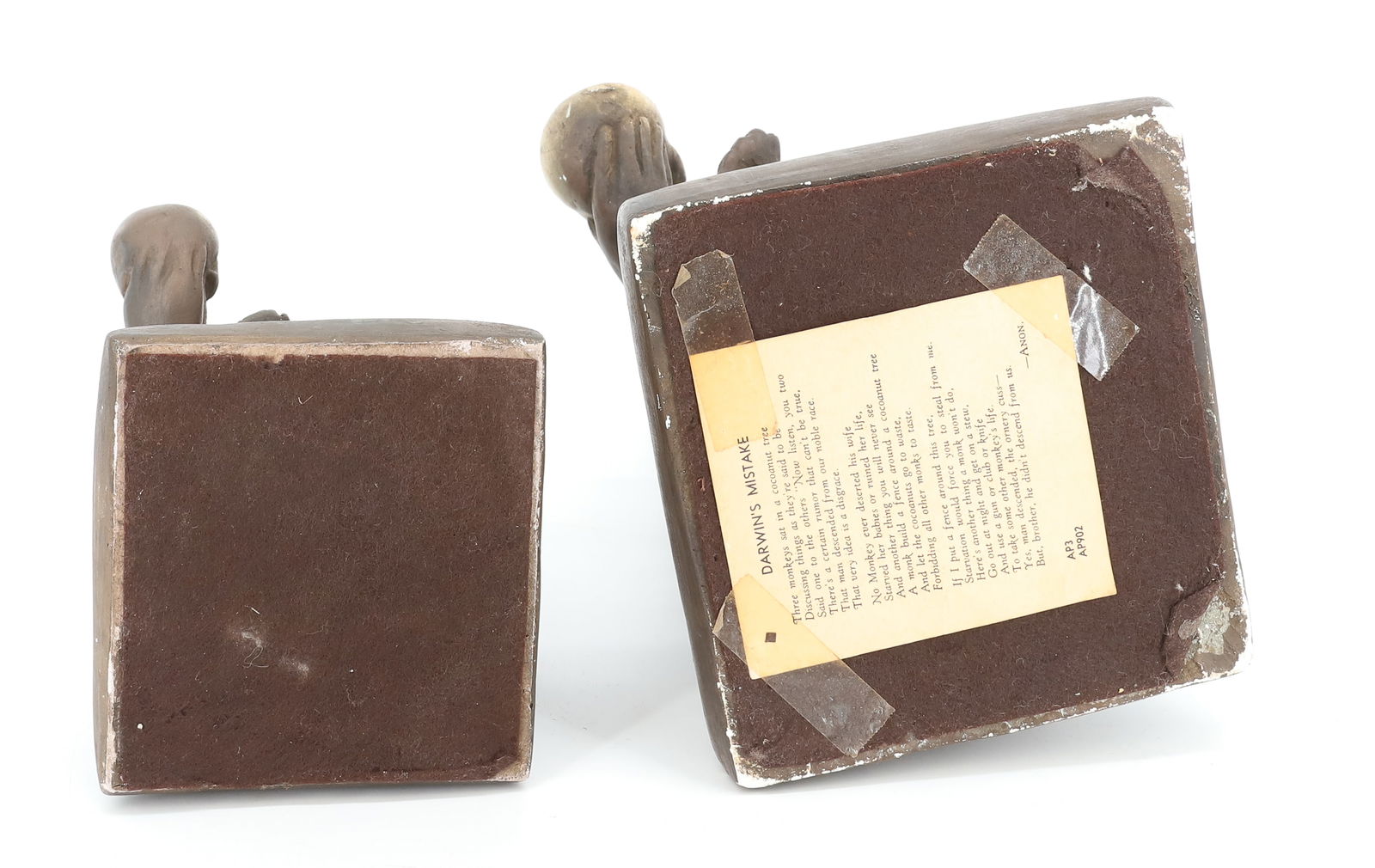 (2) "DARWIN MONKEY" SCULPTURES - 5