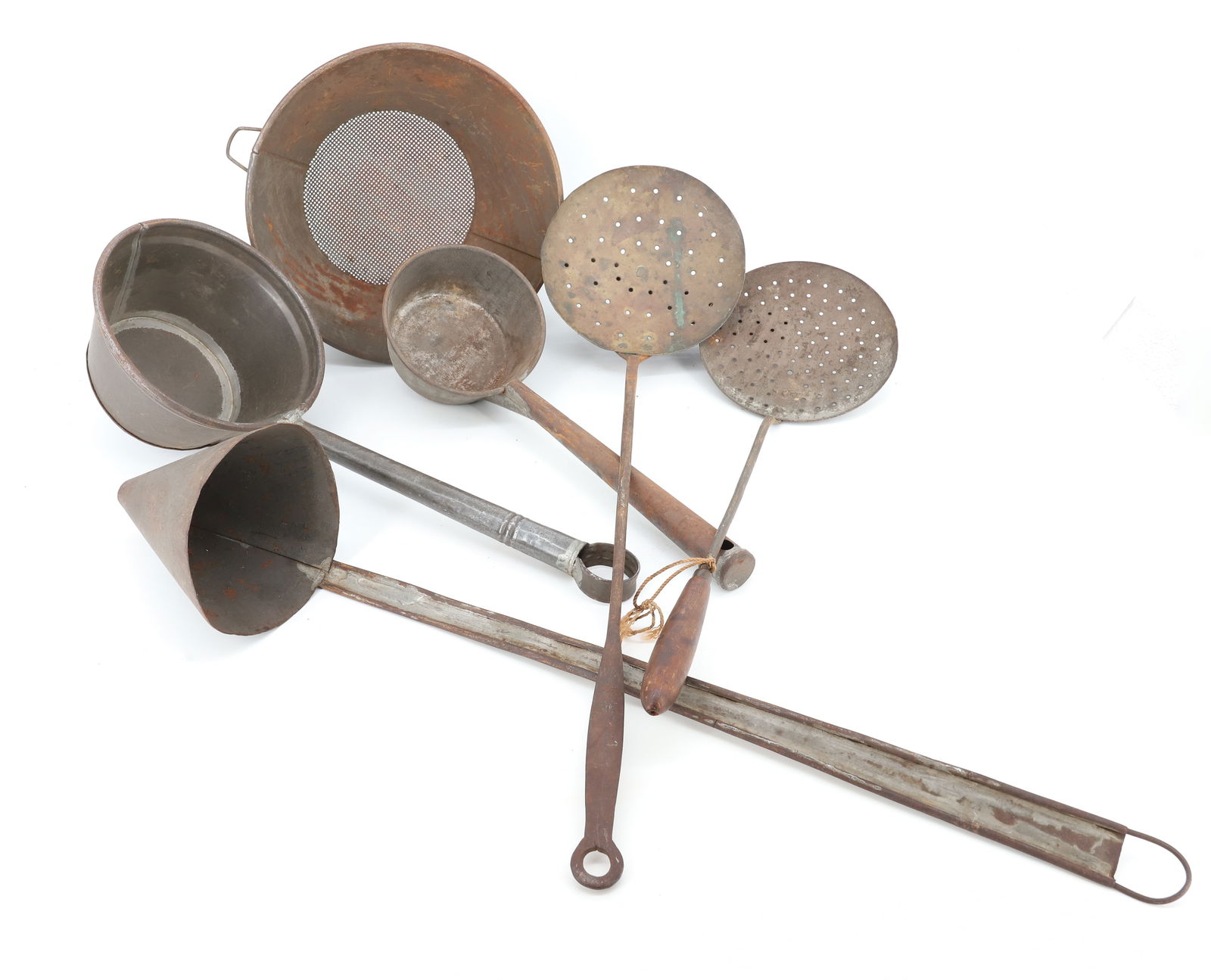 TINWARE AND IRON STRAINERS (1 of 4)
