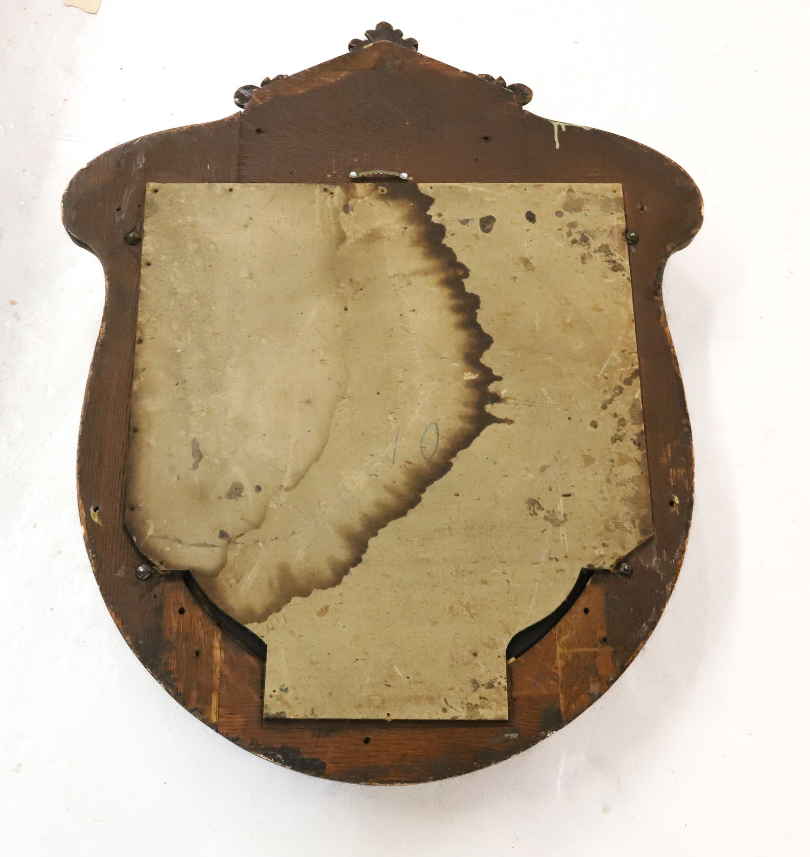 OAK MIRROR HAT RACK - 3